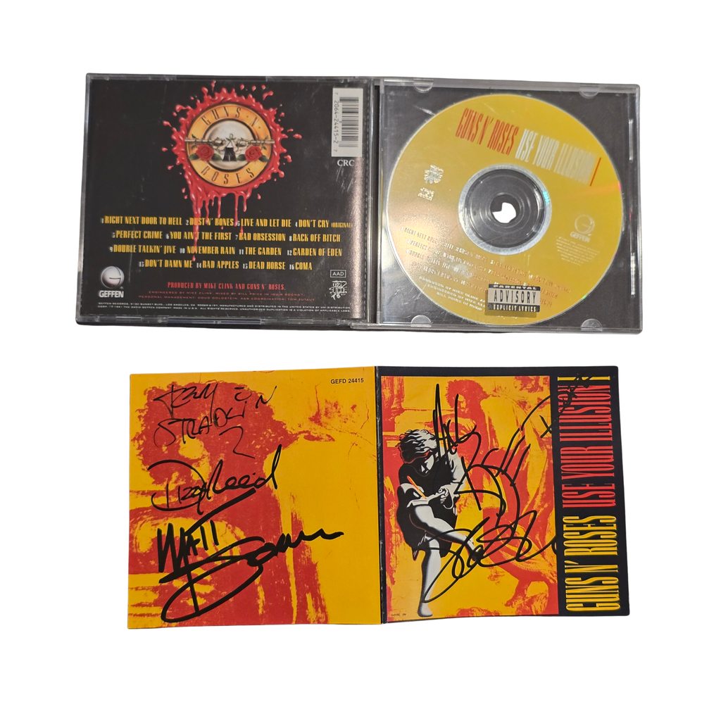 Guns N Roses - Use Your Illusion - signed cd by 6 band members
