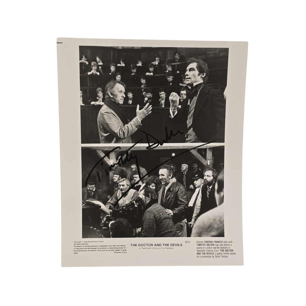 Timothy Dalton - the Doctor and Devils - signed press photo