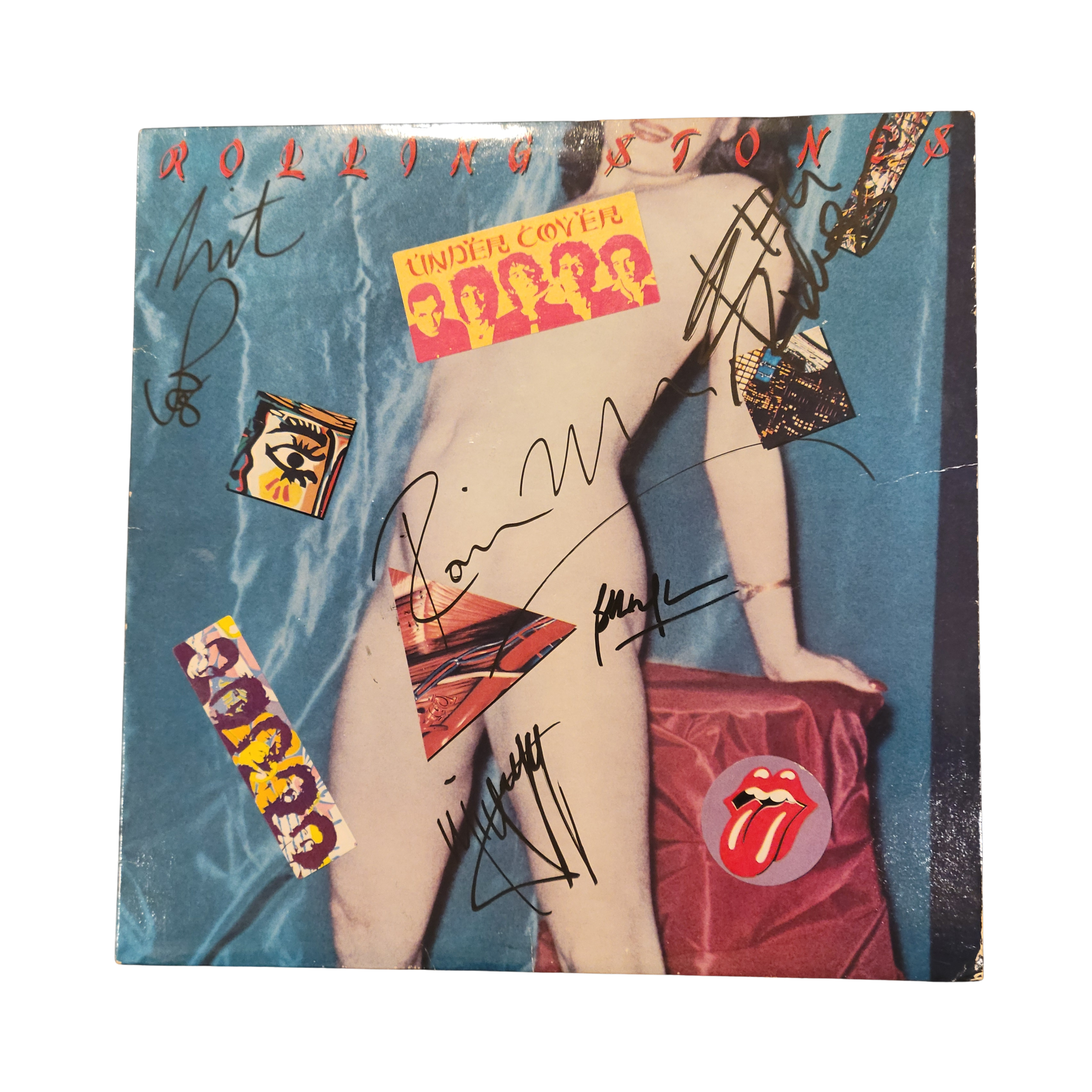 Rolling Stones - Undercover - signed lp by 5 band members