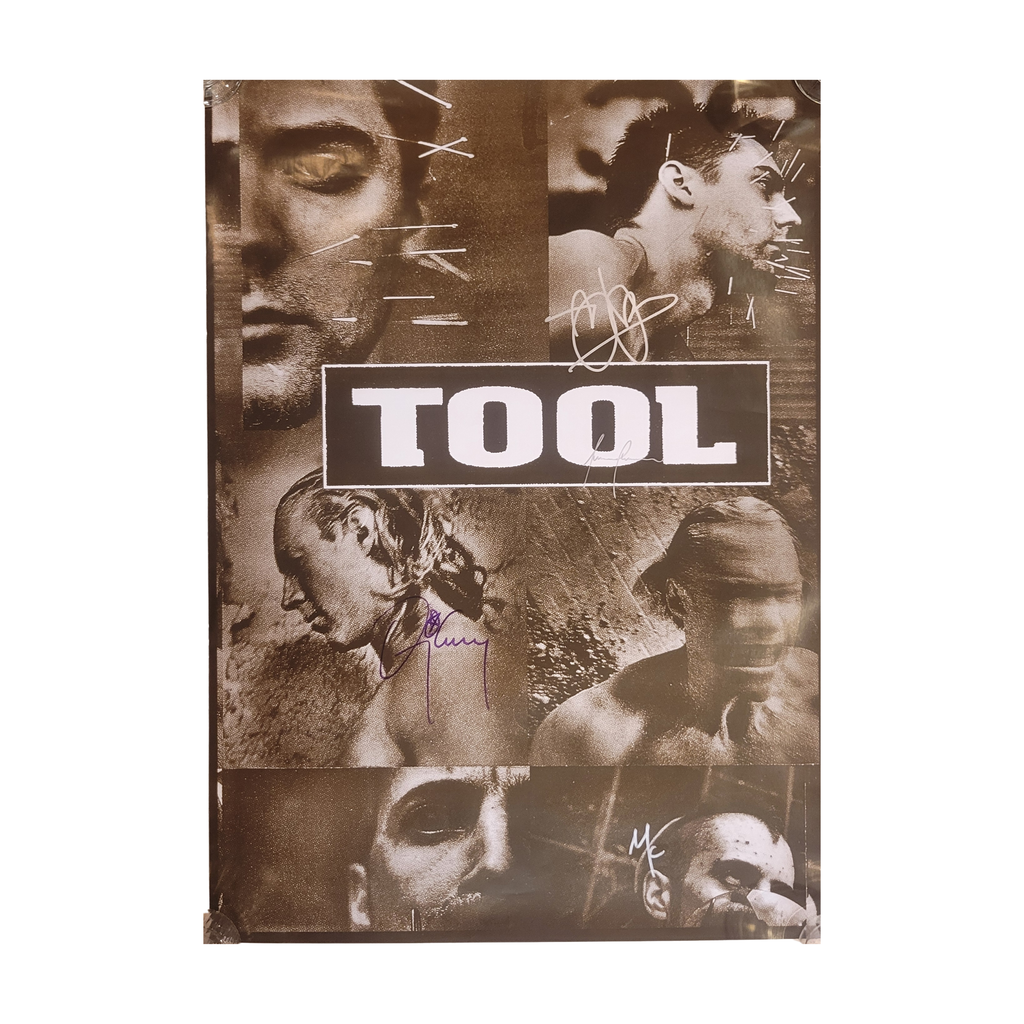 Tool - Pins & Needles - signed poster by 4 band members