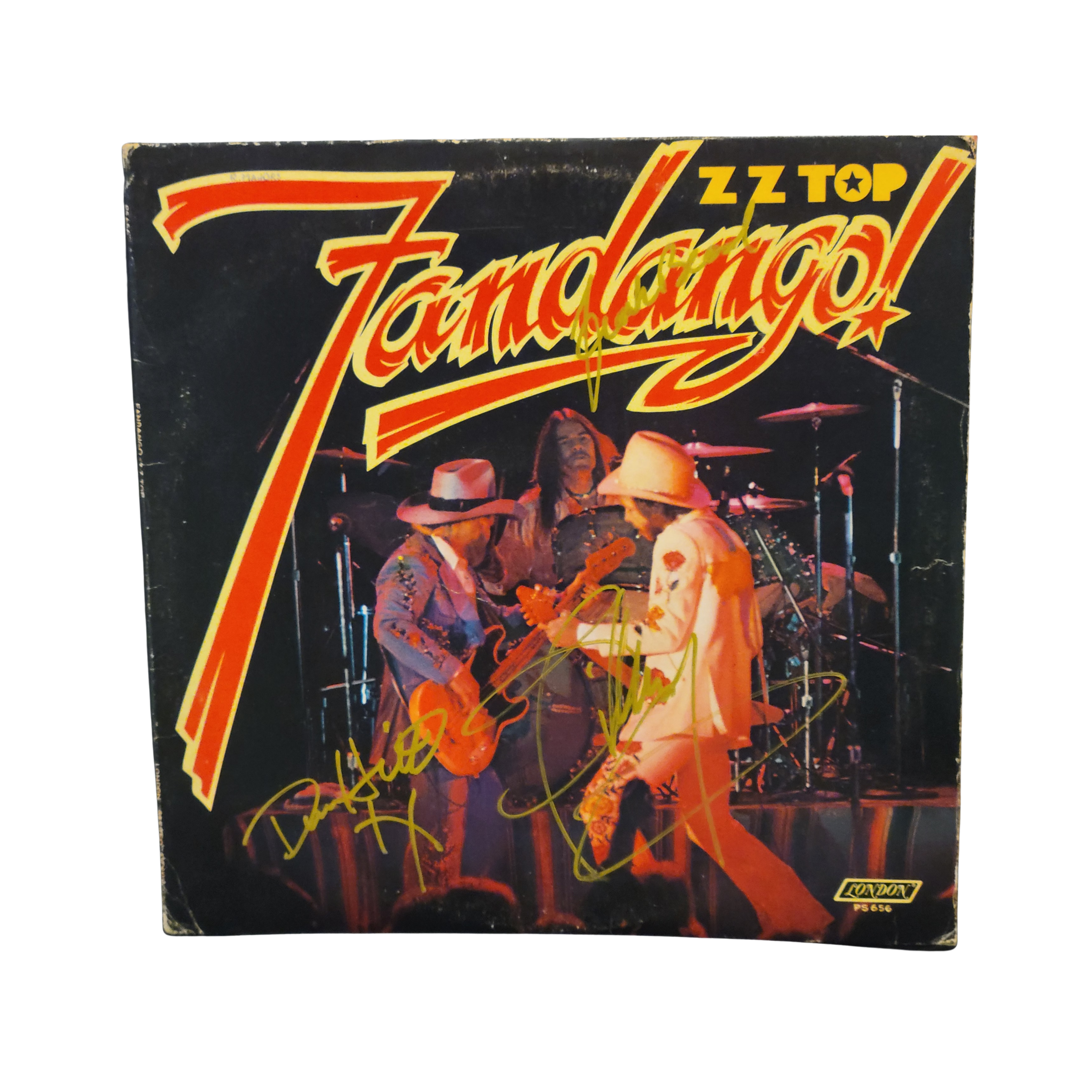 ZZ Top - Fandango ludwig Sterling - signed lp by 3 band members