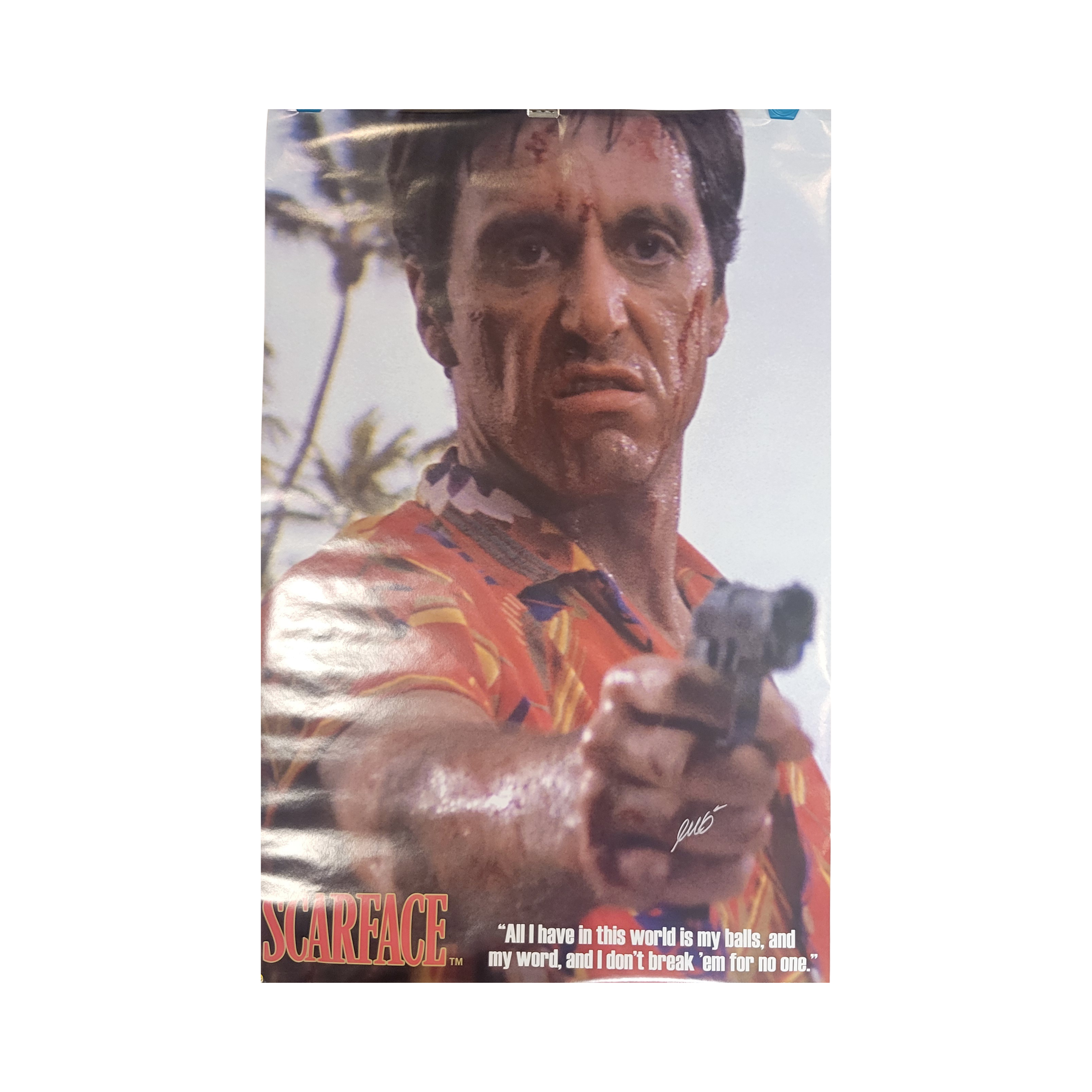 Scarface - Al Pacino 1983 - signed poster
