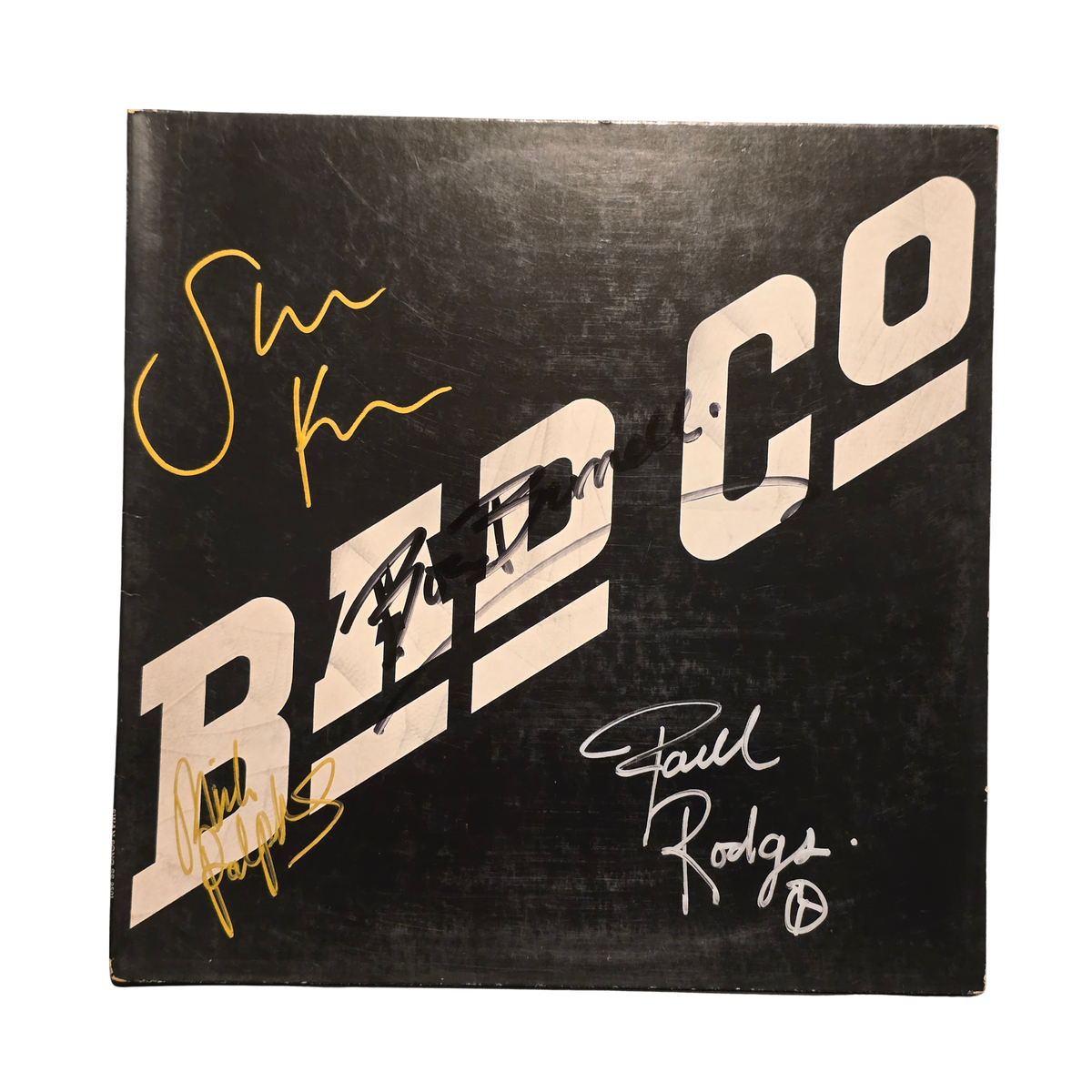 Bad Company - Self-Titled - signed lp by 4 band members