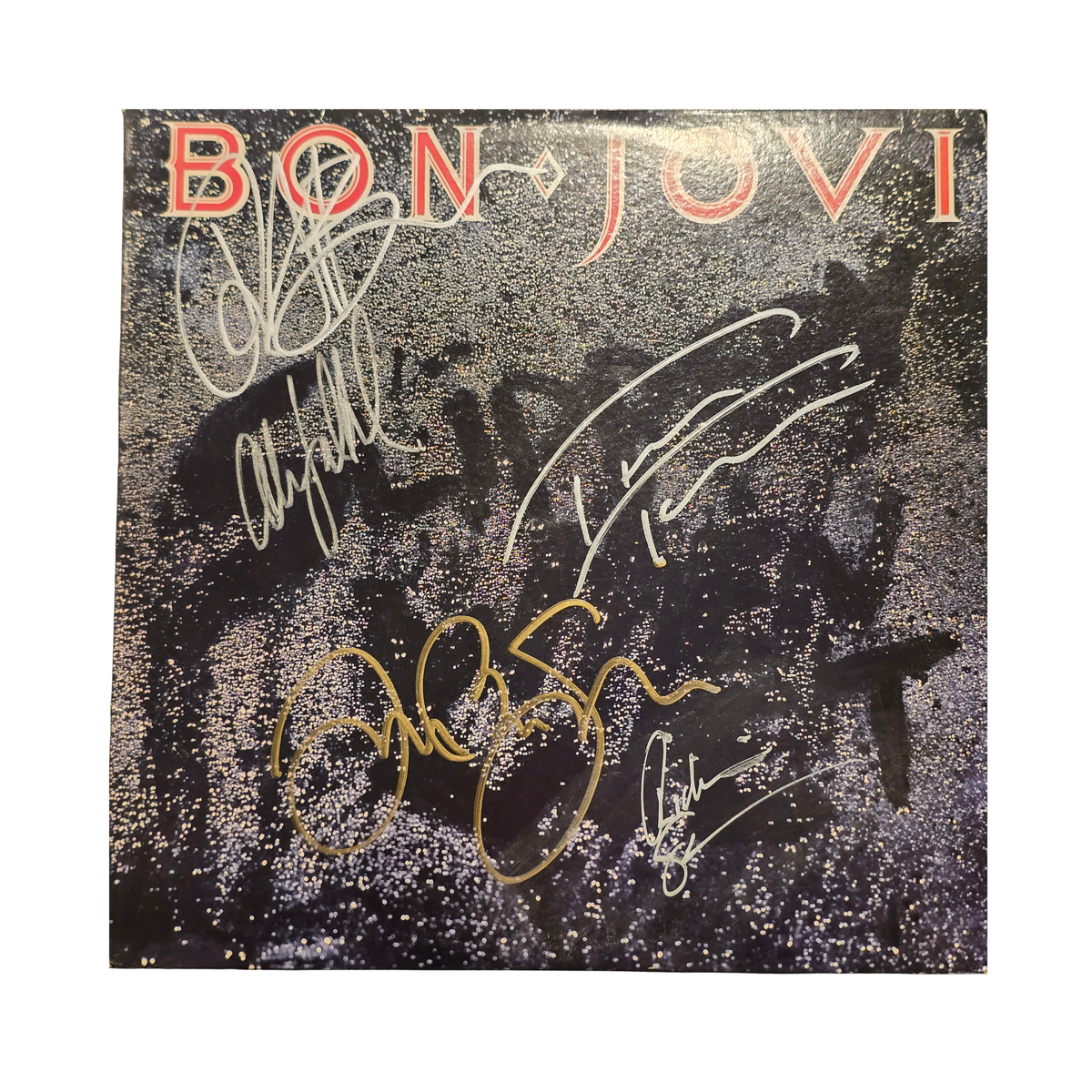 Bon Jovi - Slippery When Wet - signed lp by 5 band members