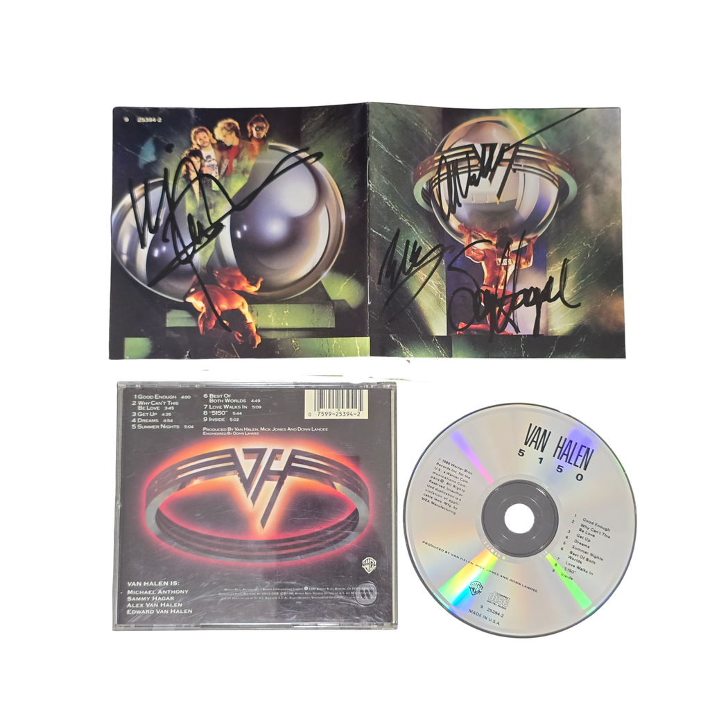 Van Halen - 5150 - signed cd by 4 band members