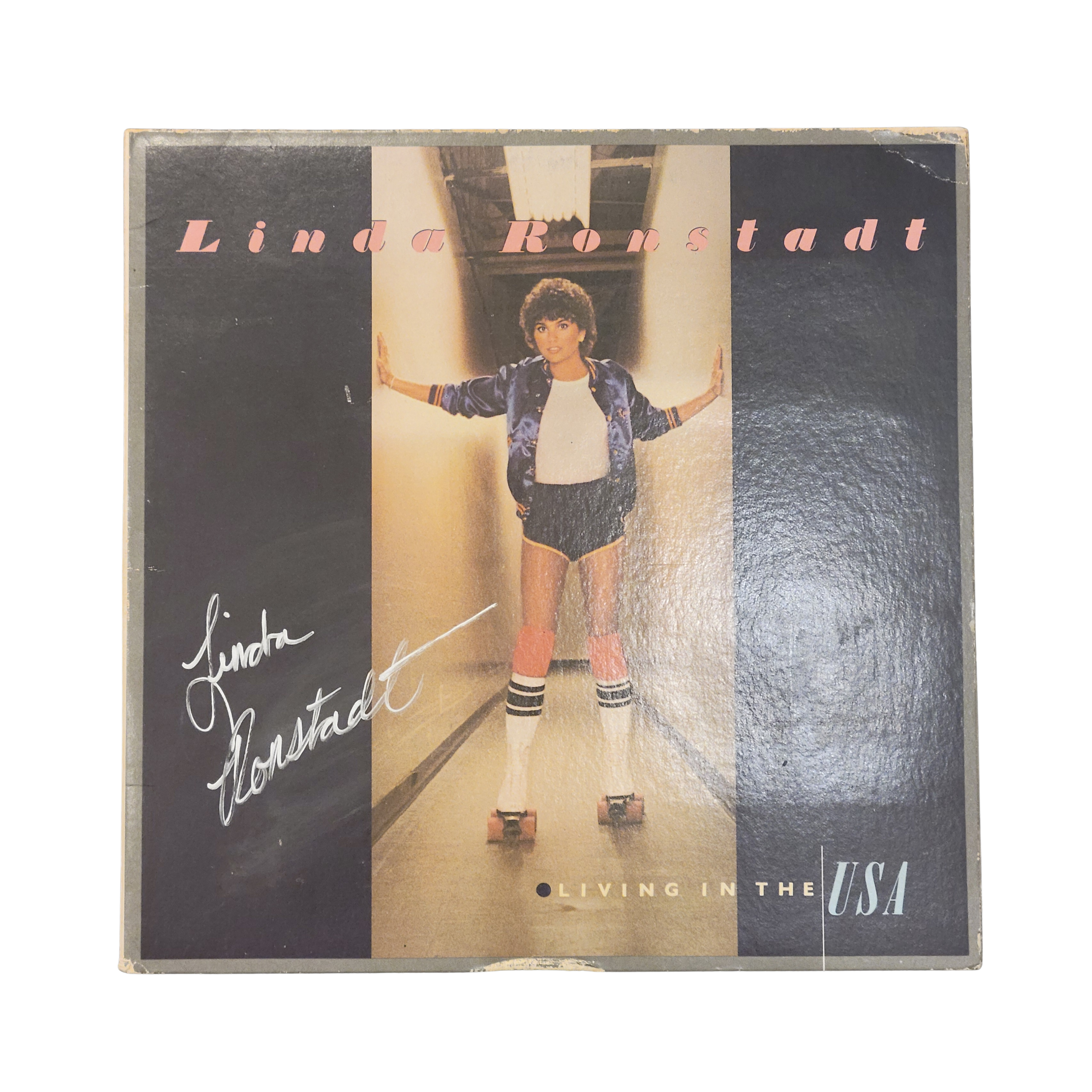 Linda Ronstadt -  Living in USA - signed lp