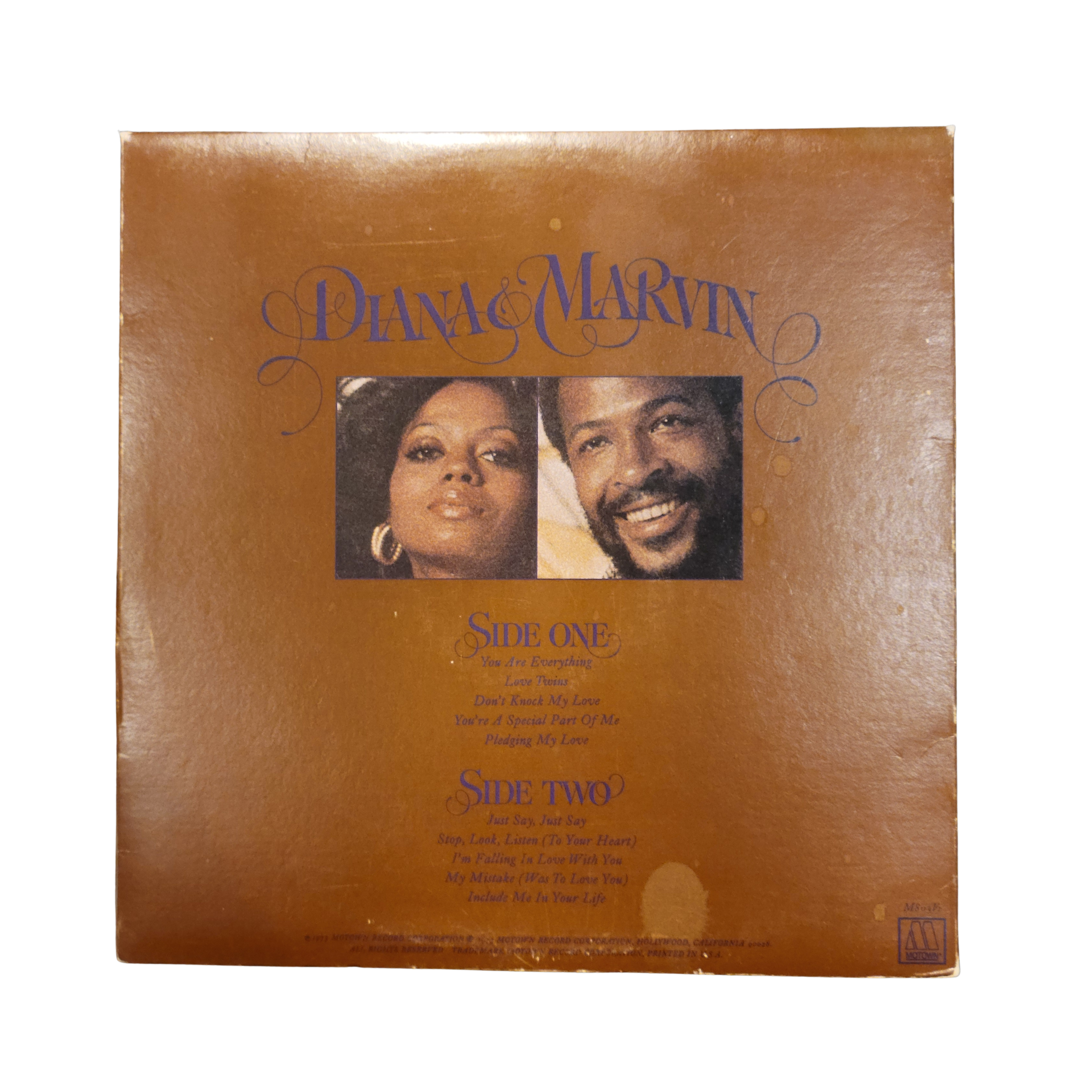 Diana Ross - Diana and Marvin - signed lp