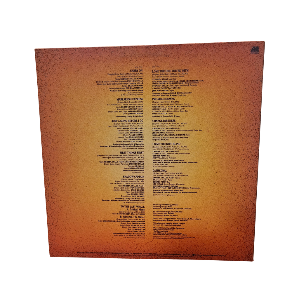 Crosby Still & Nash - Play Replay - signed lp