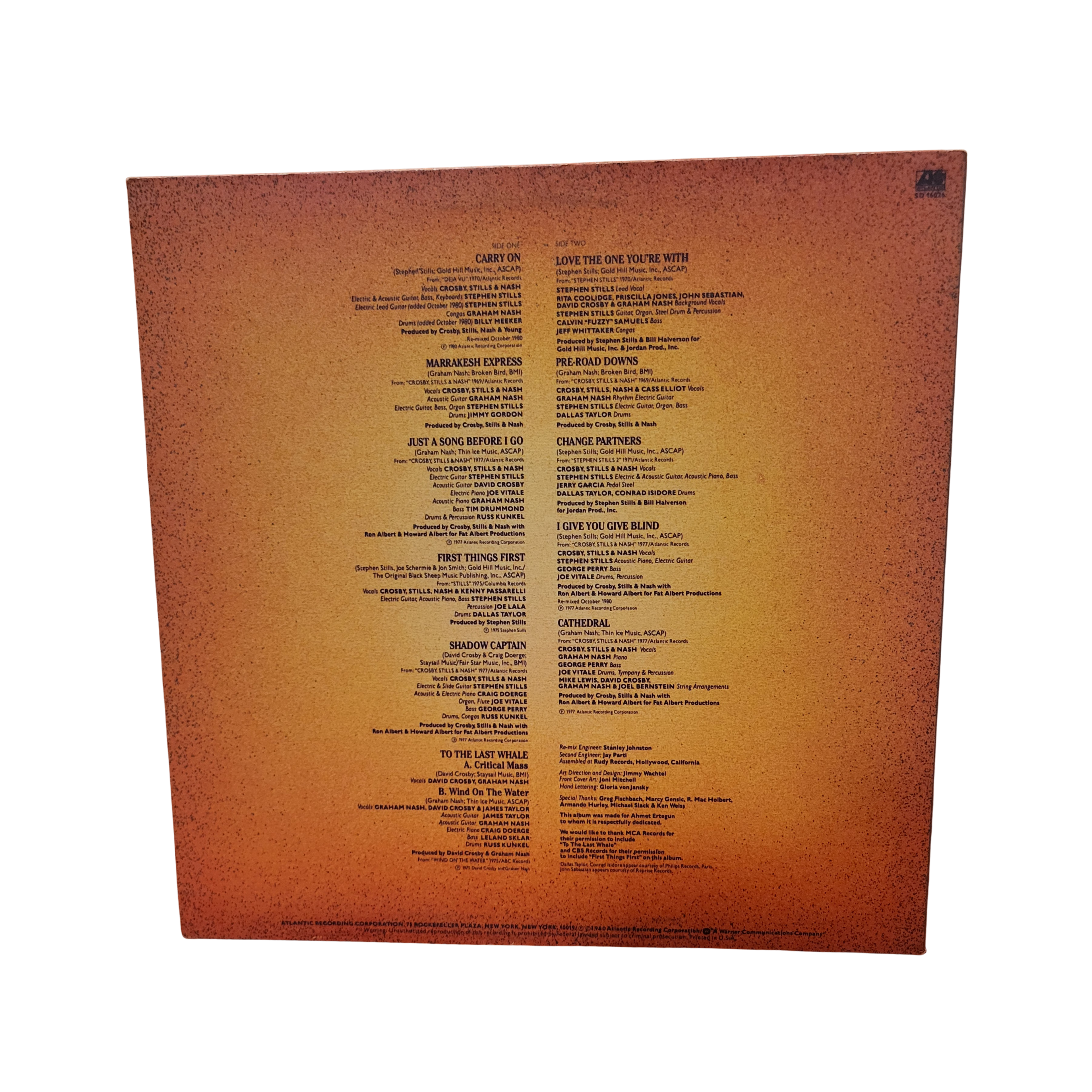 Crosby Still & Nash - Play Replay - signed lp