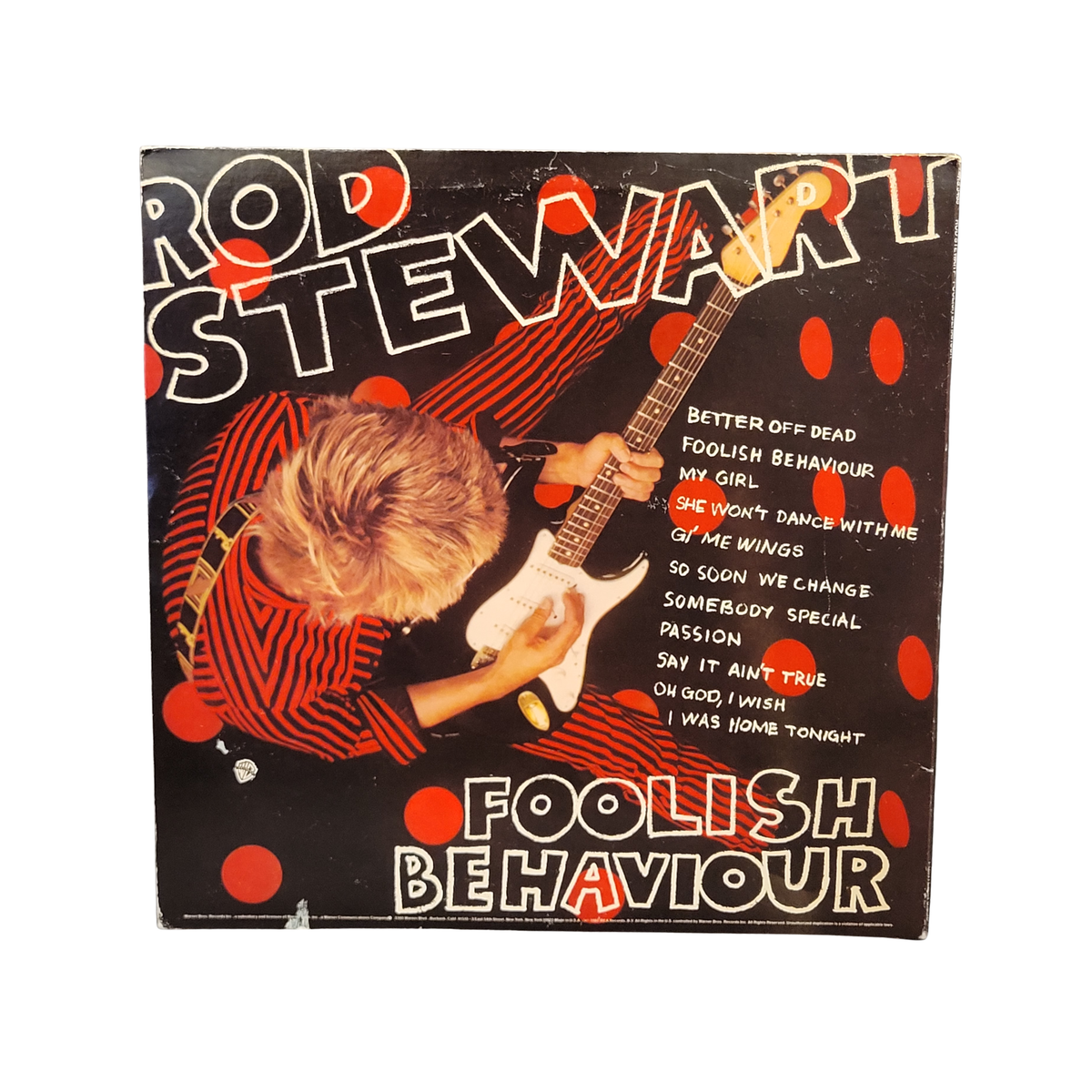 Rod Stewart  -  Foolish behavior Promo - signed lp