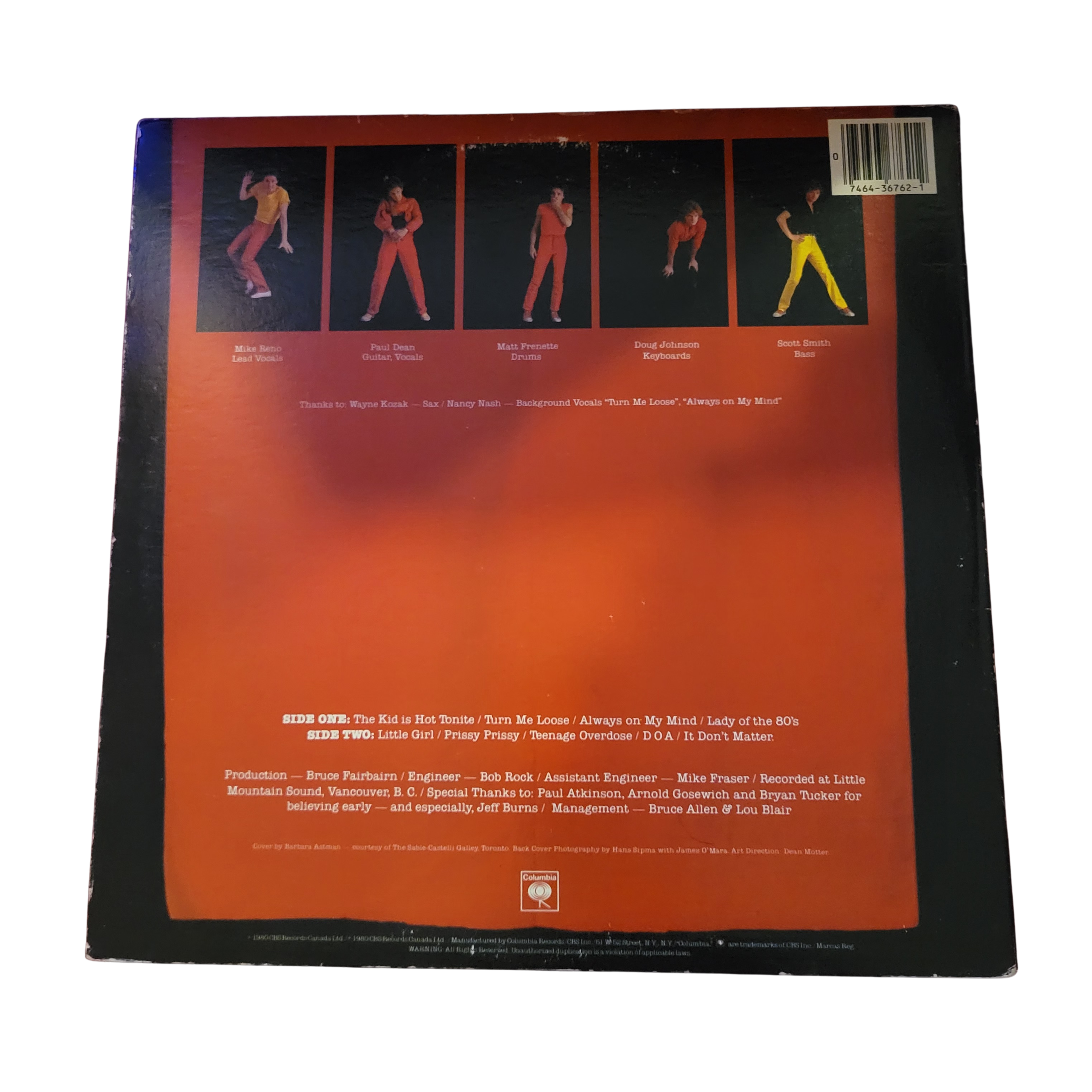 Loverboy - Self Titled - signed lp by 5 band members