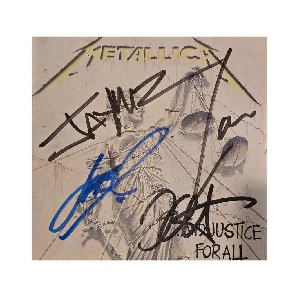 Metallica  - And Justice for All - signed cd by 4 band members