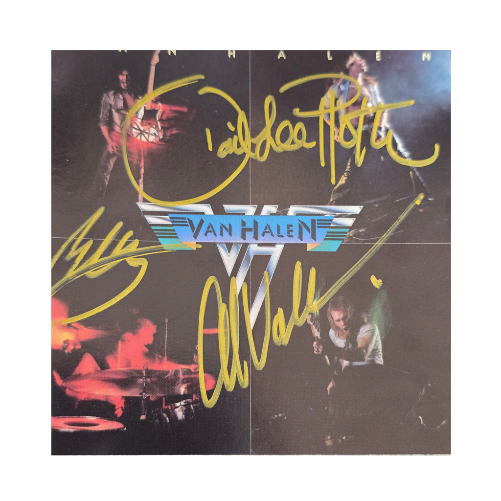 Van Halen - Signed cd - debut - signed cd by 4 band members