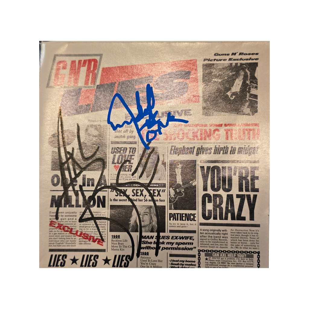 Guns N Roses - Lies - signed cd by 5 band members