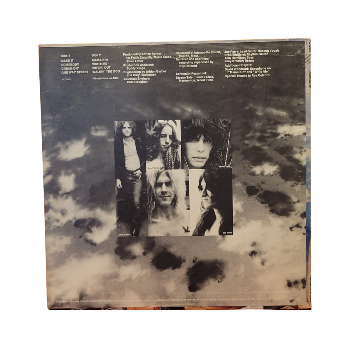 Aerosmith - Self titled Debut - signed lp by 5 band members