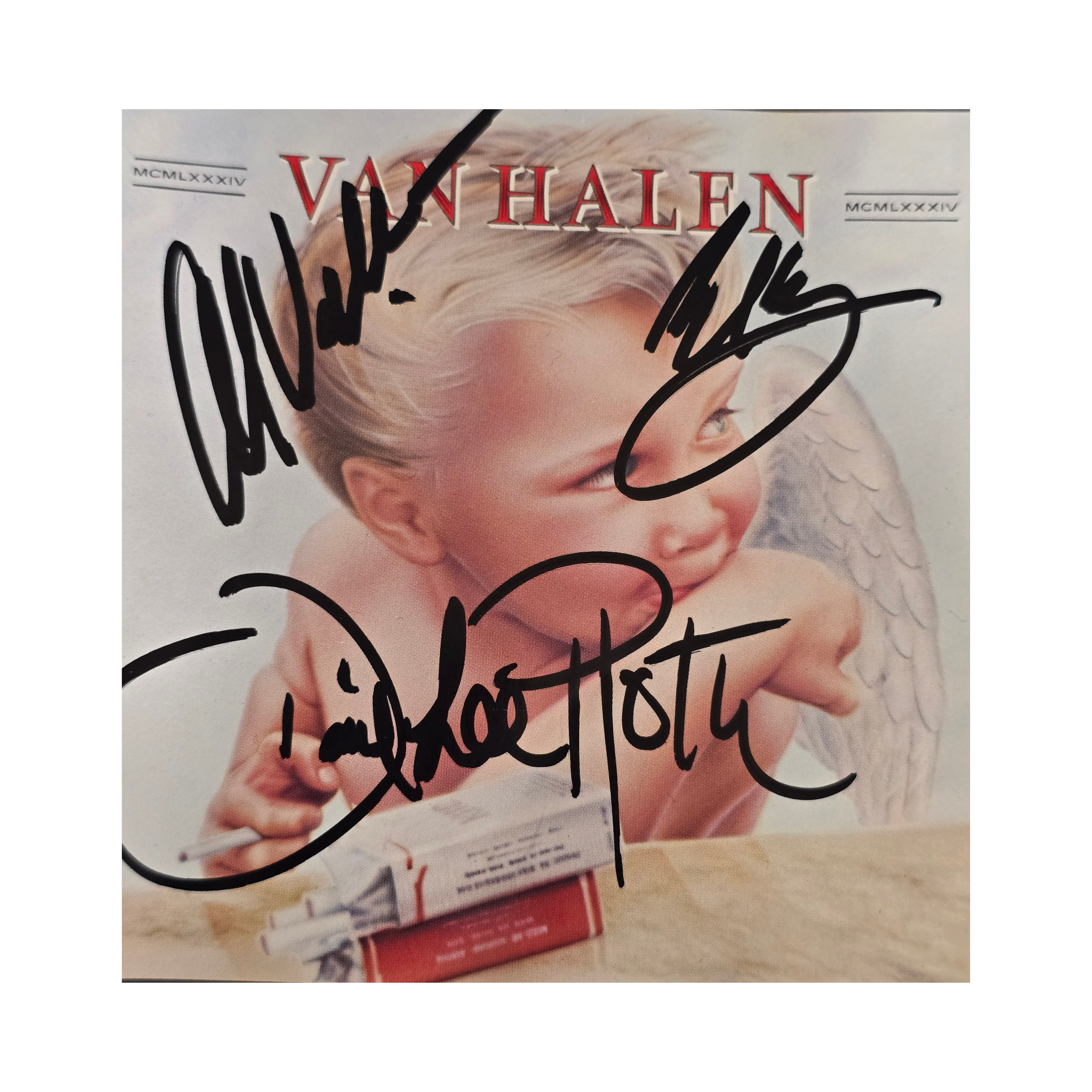 Van Halen - Signed cd - 1984 - signed cd by 4 band members