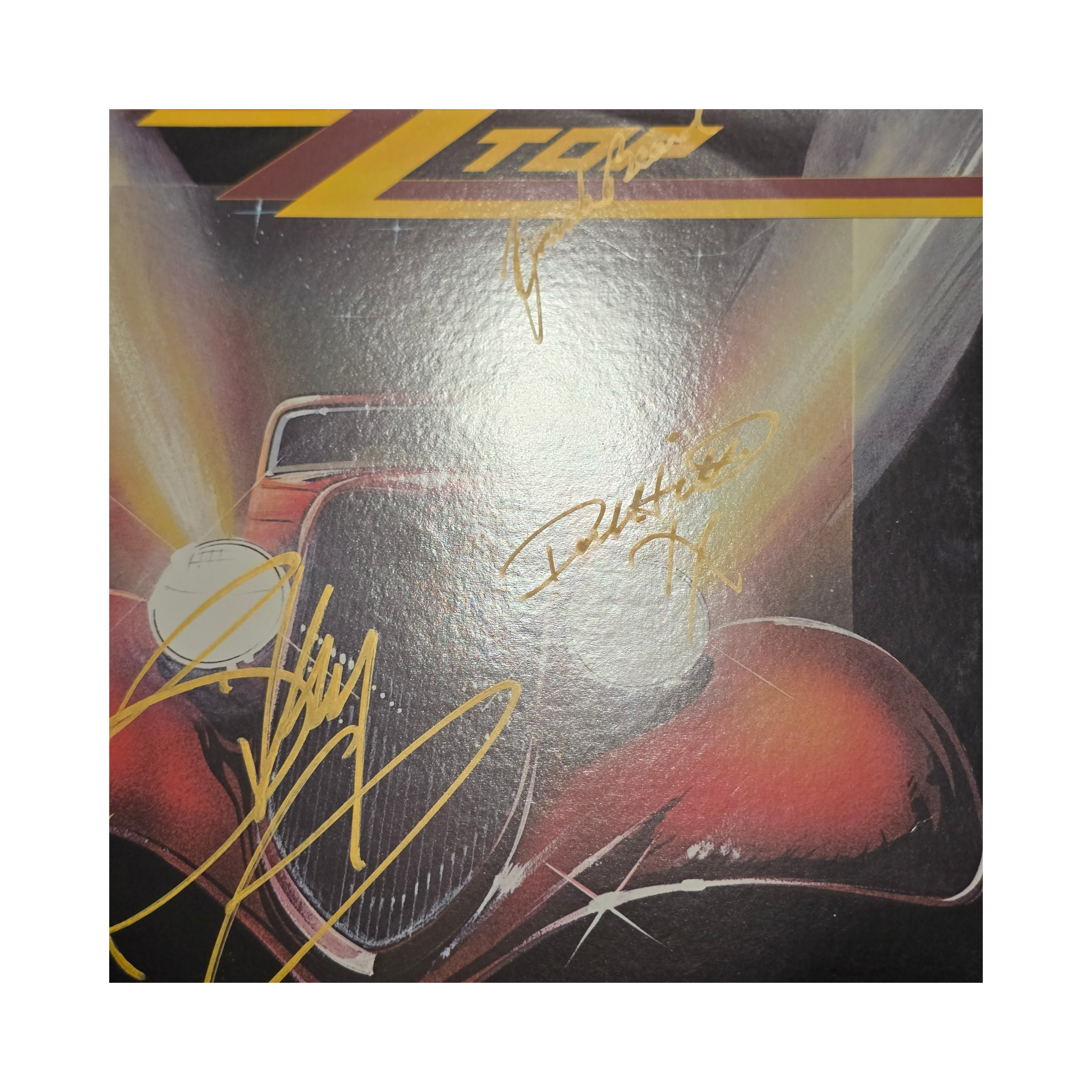 ZZ Top - Eliminator RL masterdisk - signed lp by 3 band members