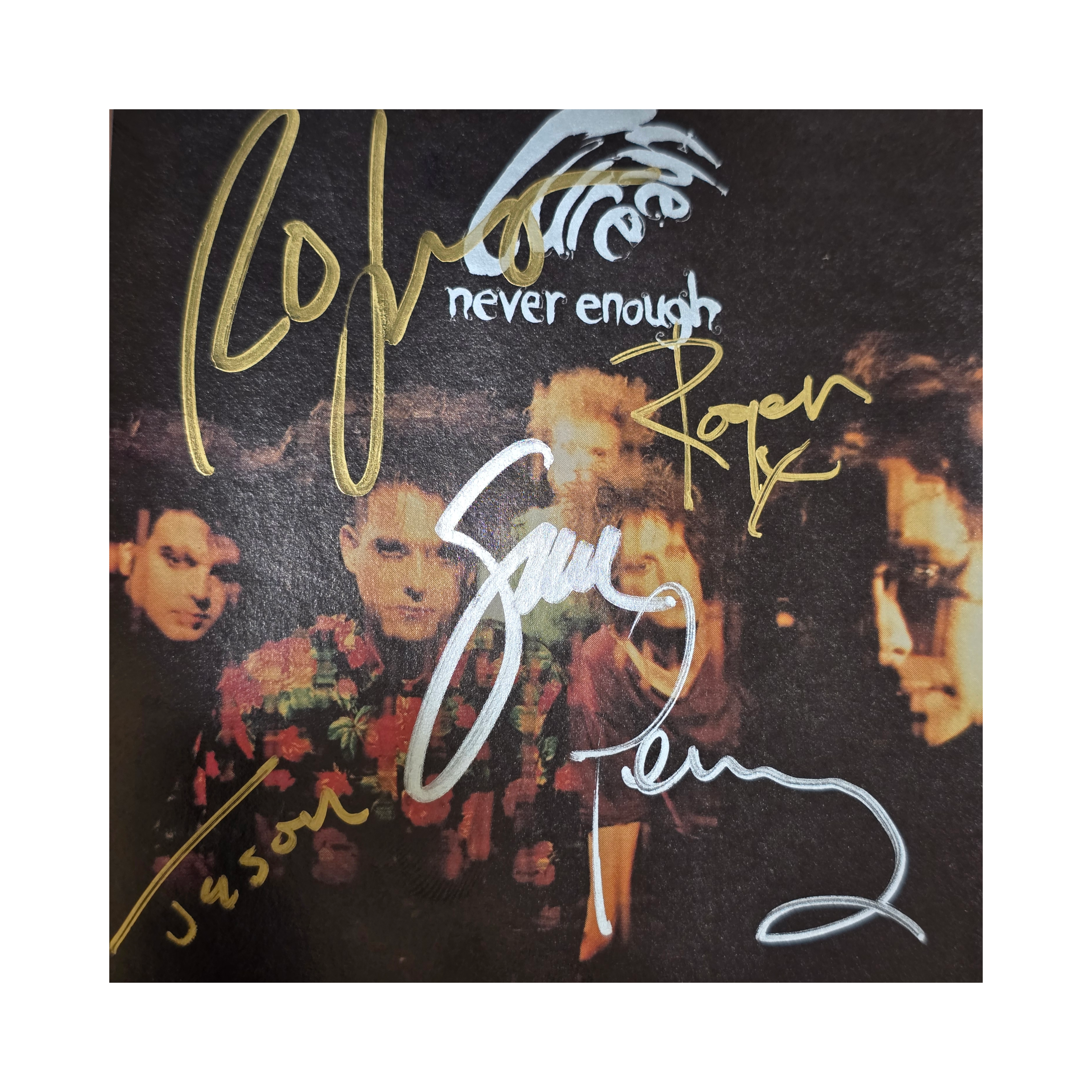 The Cure signed -  never enough - signed cd by 5 band members