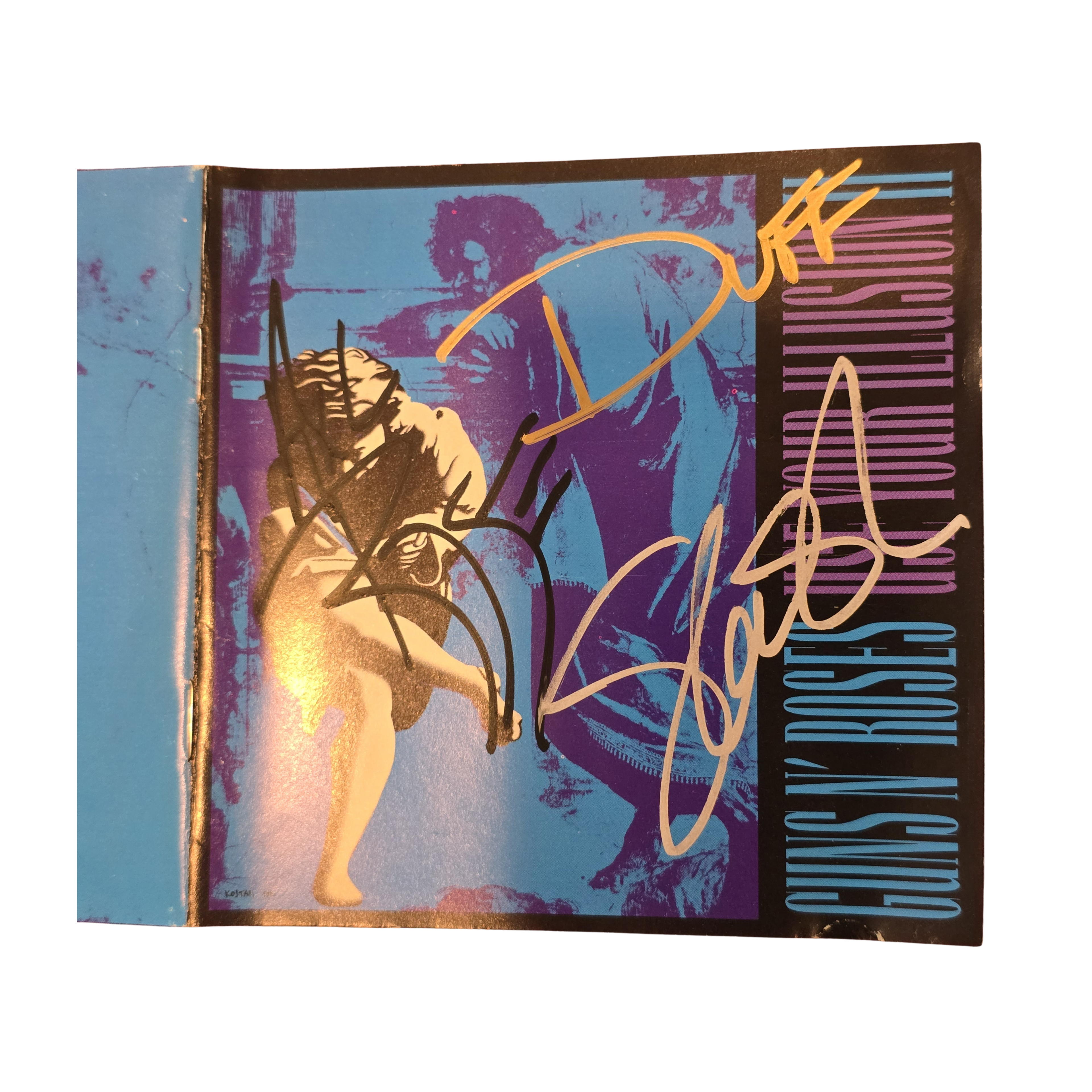 Guns N Roses - Use Your Illusion II - signed cd by 5 band members