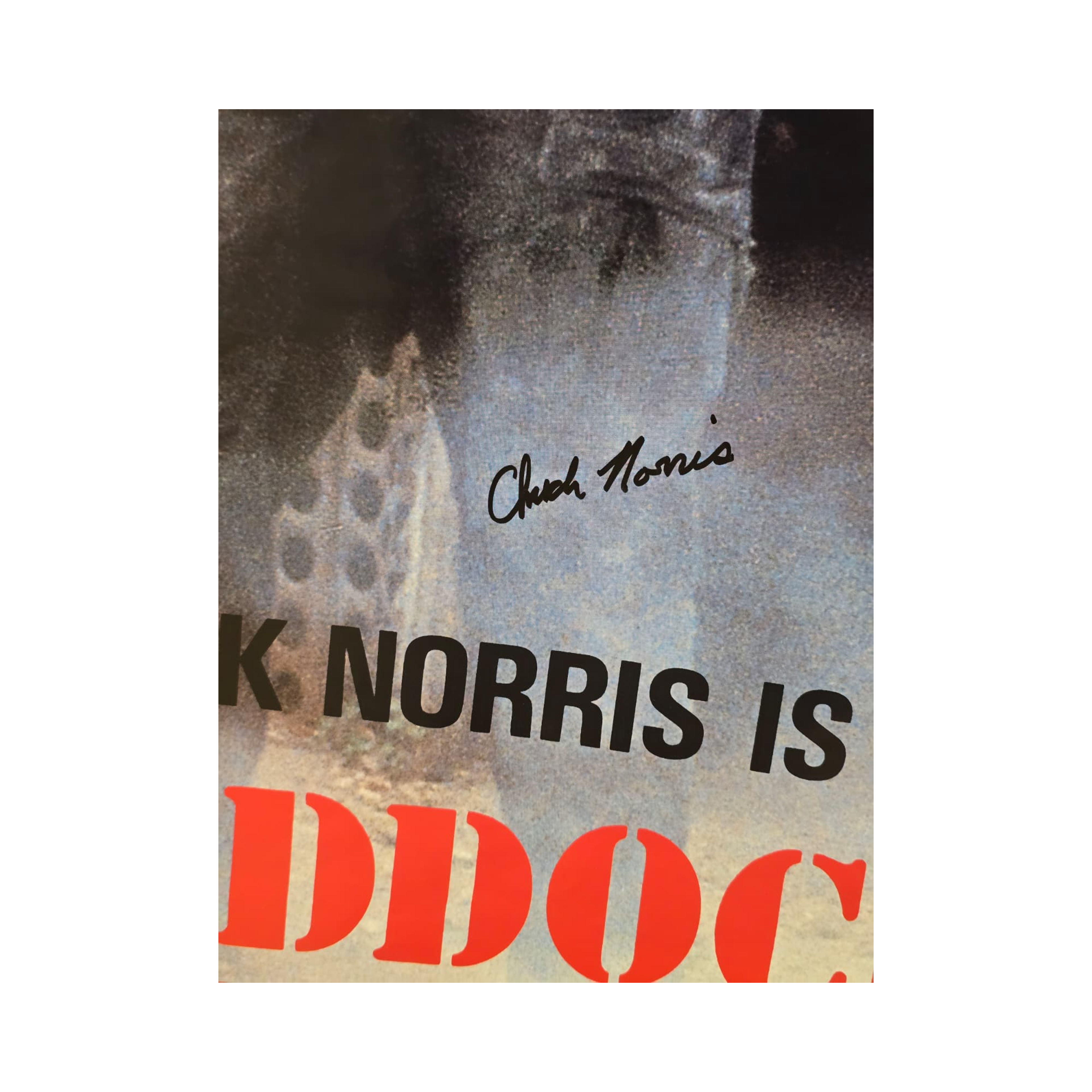 Chuck Norris -  Braddock: Missing in Action III - signed Poster,