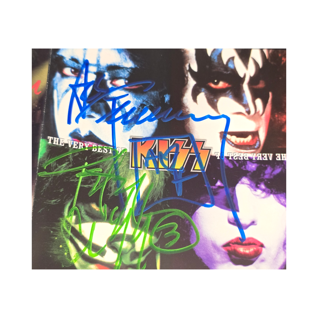 Kiss - the very best - signed cd by 4 band members
