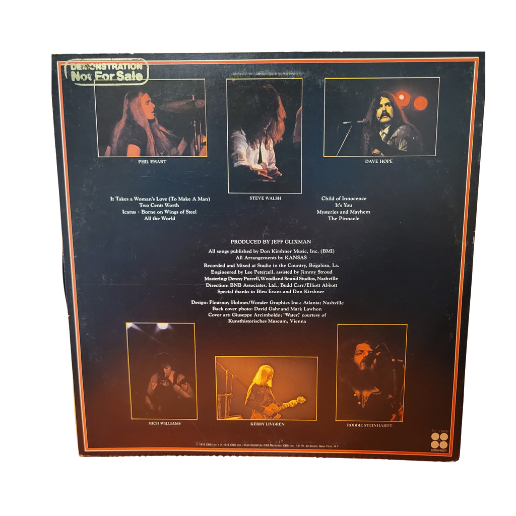 Kansas - Masque promo - signed lp by 5 band members