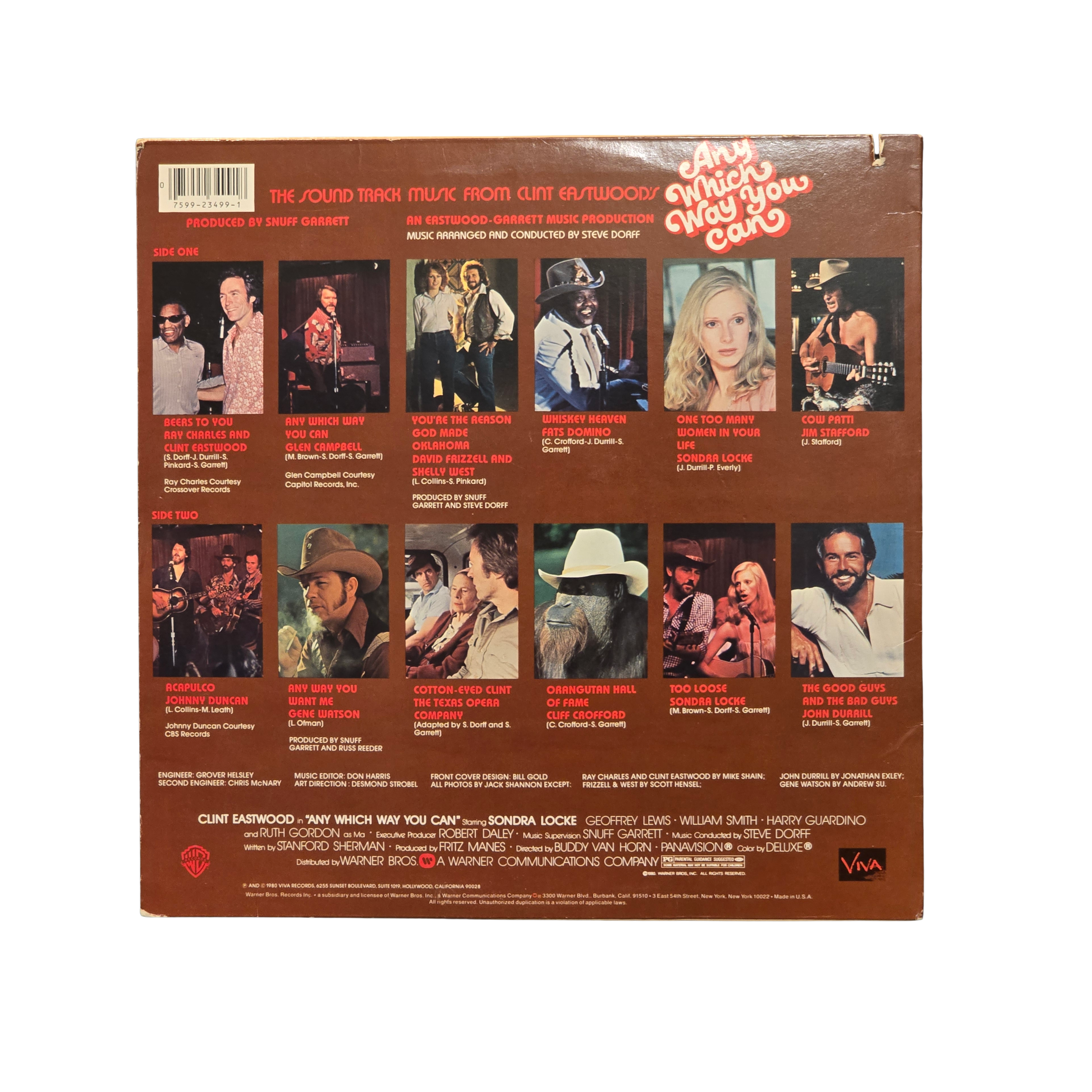 Clint Eastwood - Any which way you can soundtrack -  signed lp