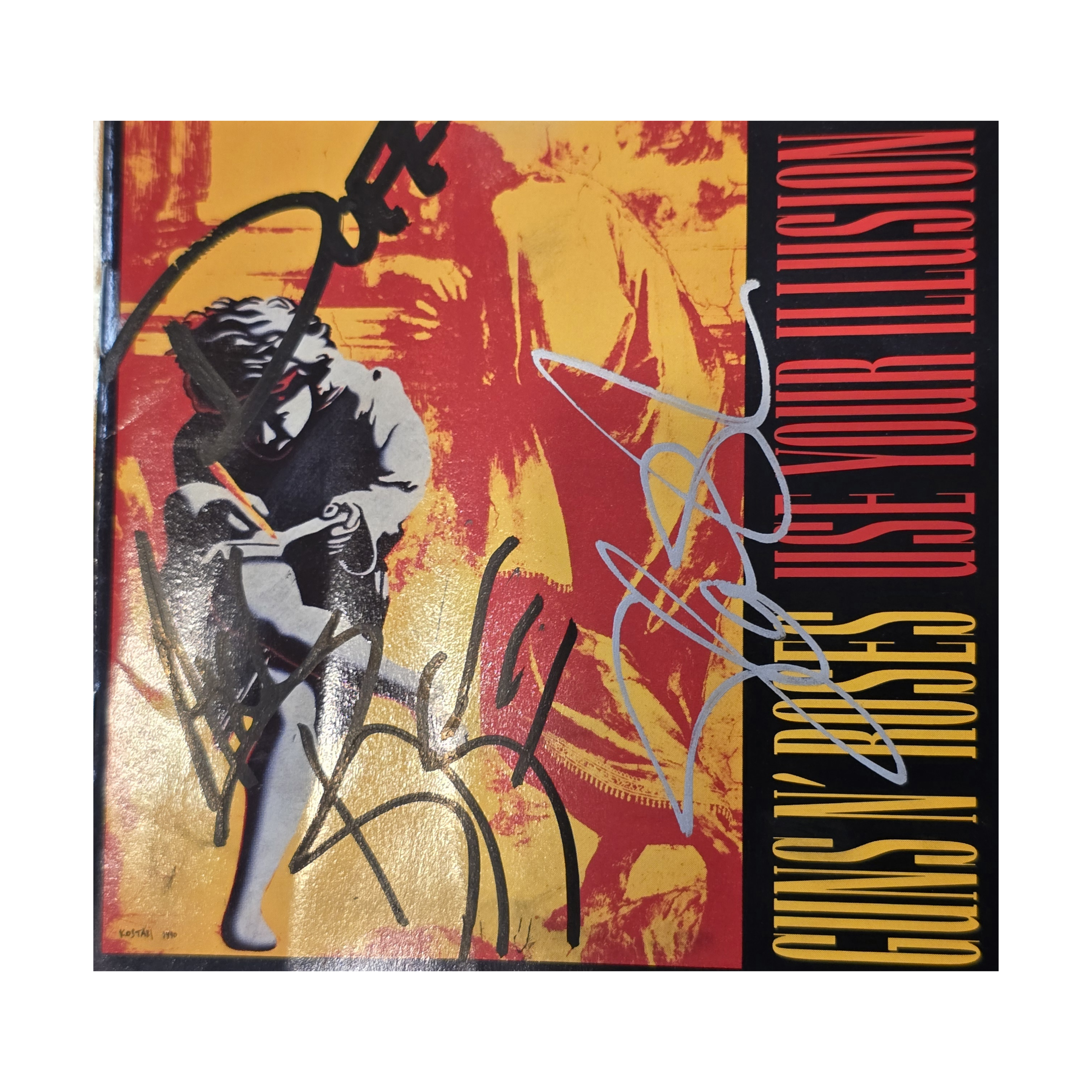 Guns N Roses - Use Your Illusion  - signed cd  by 5 band members