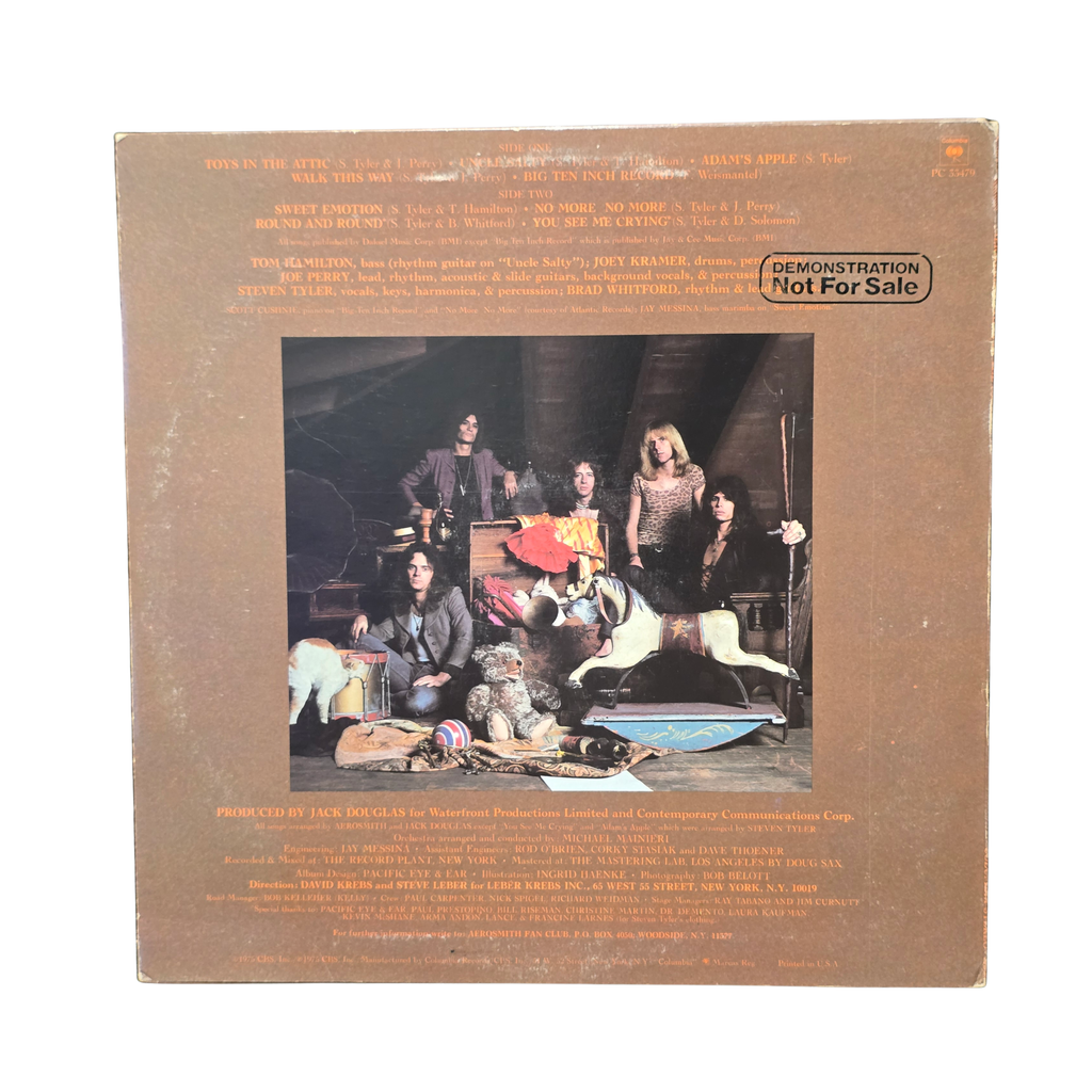 Aerosmith - Toys In The Attic Promo - signed lp by 5 band members