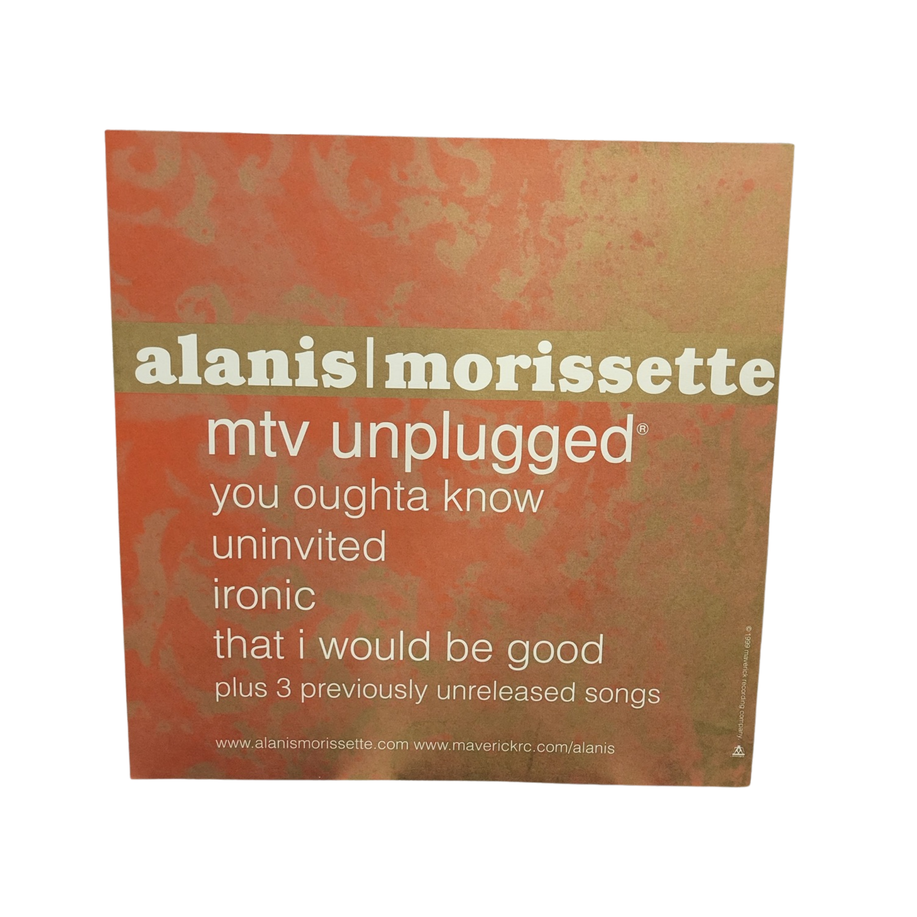 Alanis Morissette -  mtv unplugged - signed promo poster