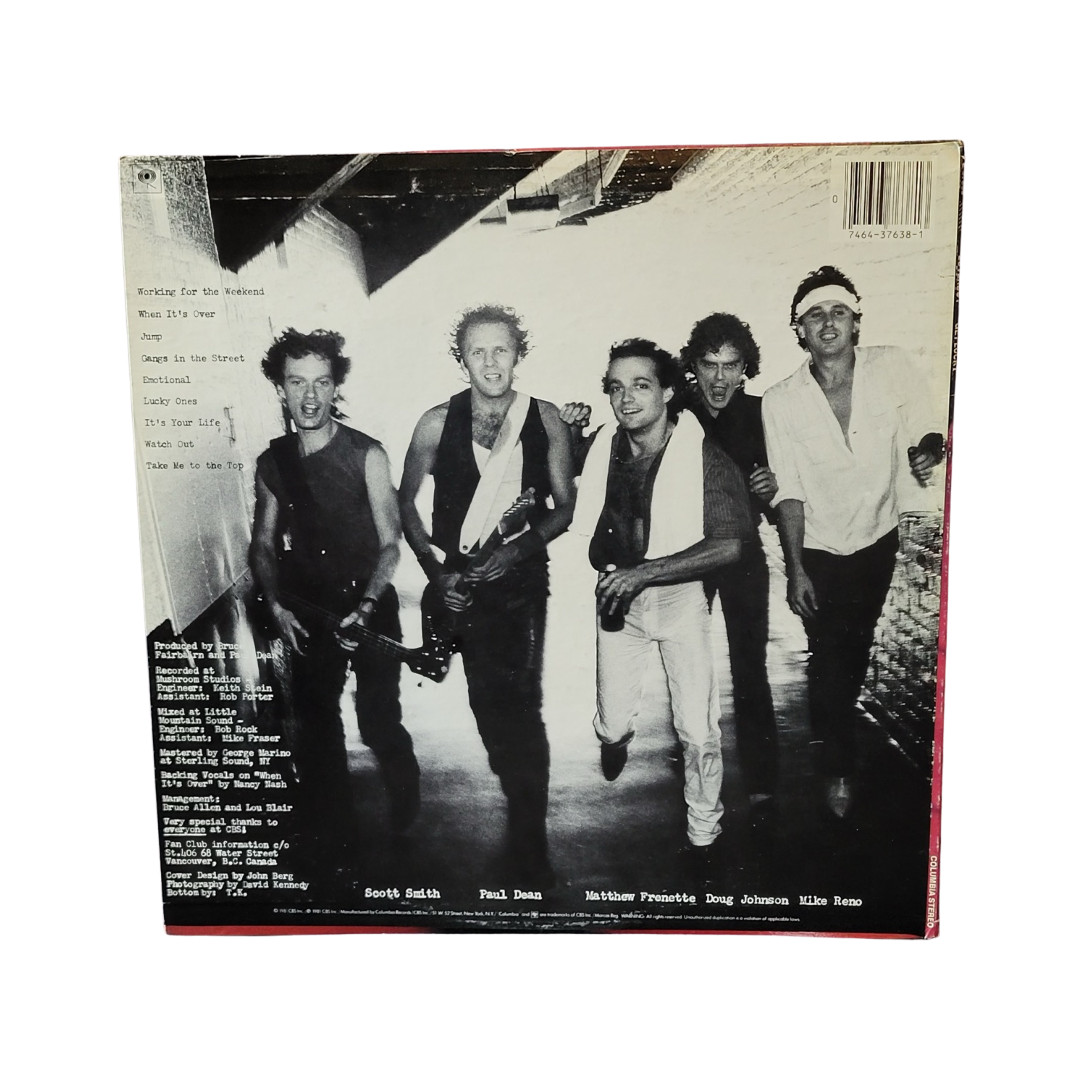 Loverboy - Get Lucky - signed lp by 5 band members