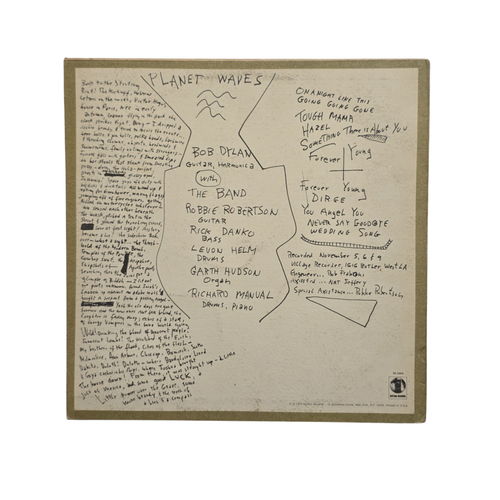 Bob Dylan - Planet Waves - signed lp