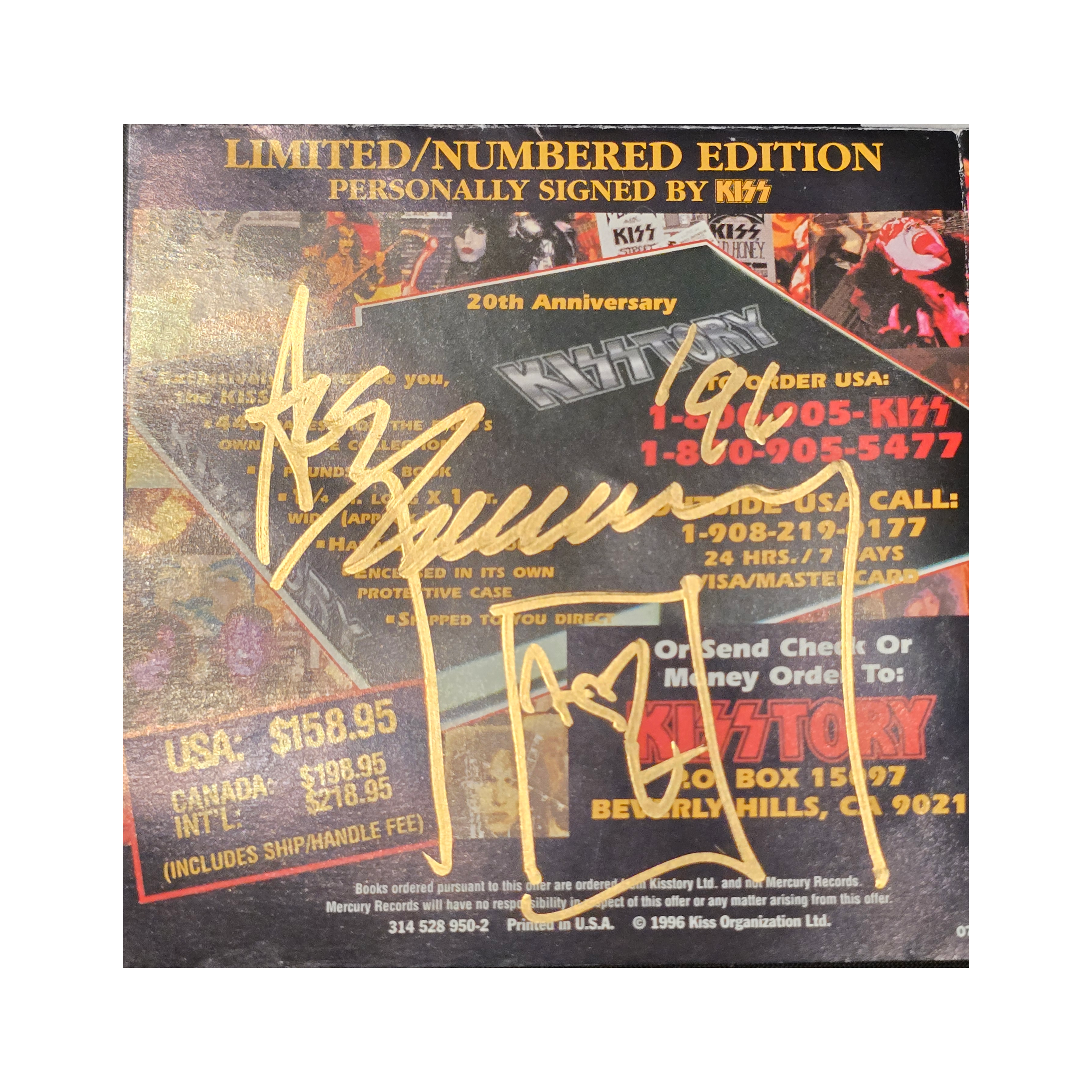 Kiss -  Unplugged - signed cd by 4 band members