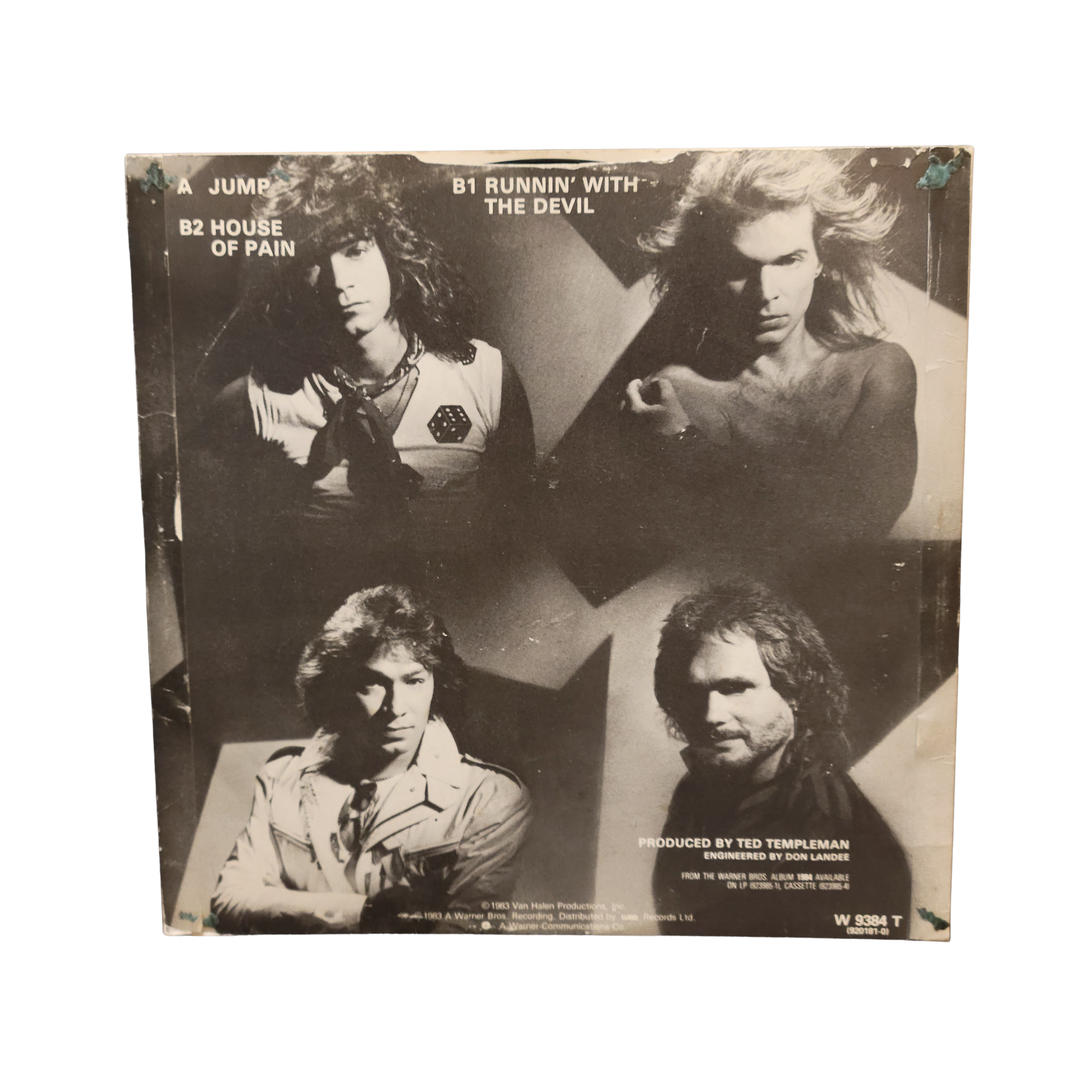 Van Halen - Jump -  signed 12 inch lp by 4 band members