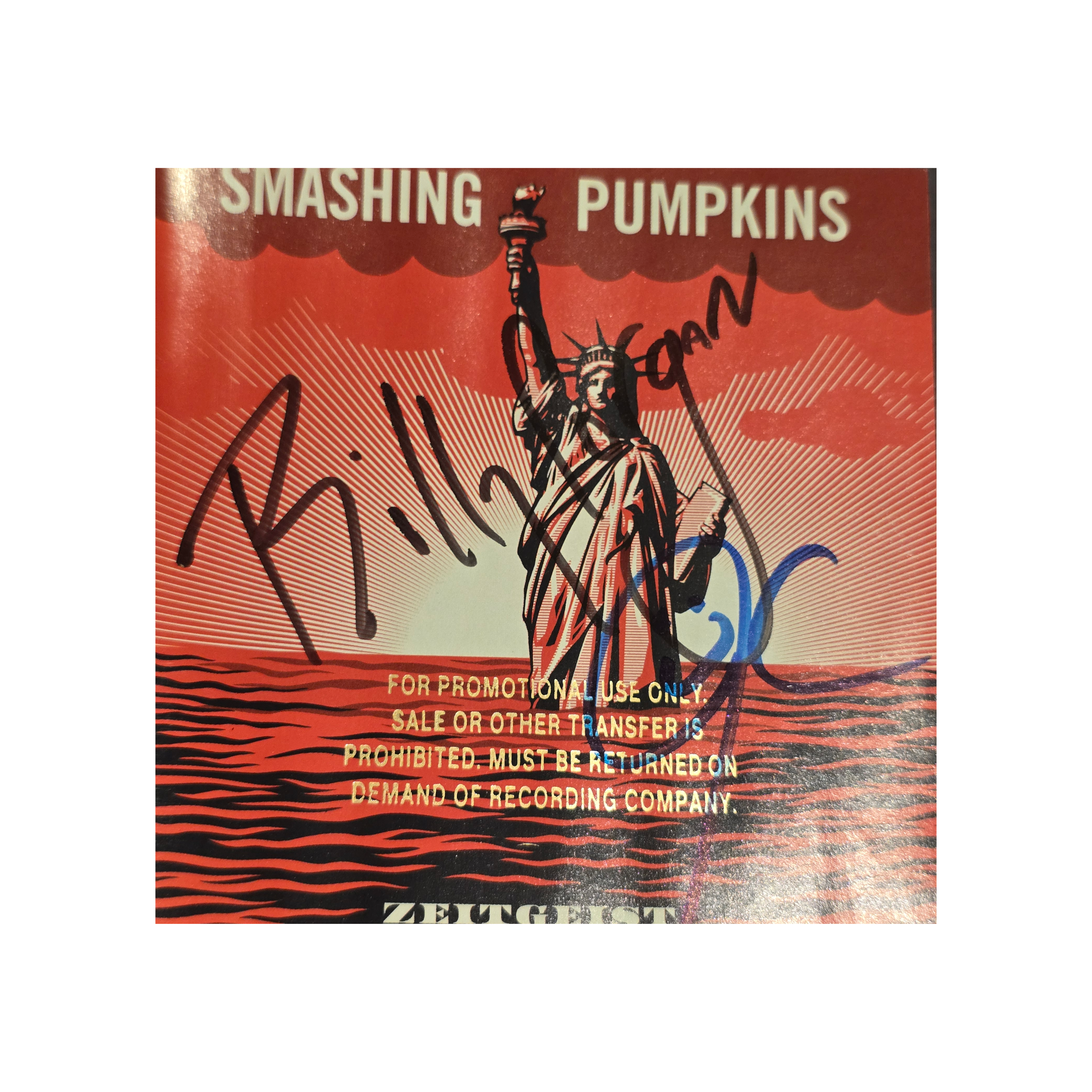 Smashing Pumpkins - zeitigeist promo -  signed cd by 2 band members