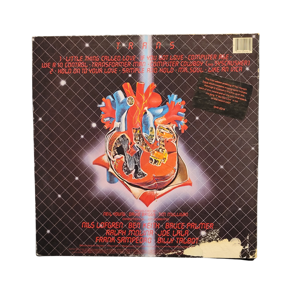 Neil Young - Trans - signed lp