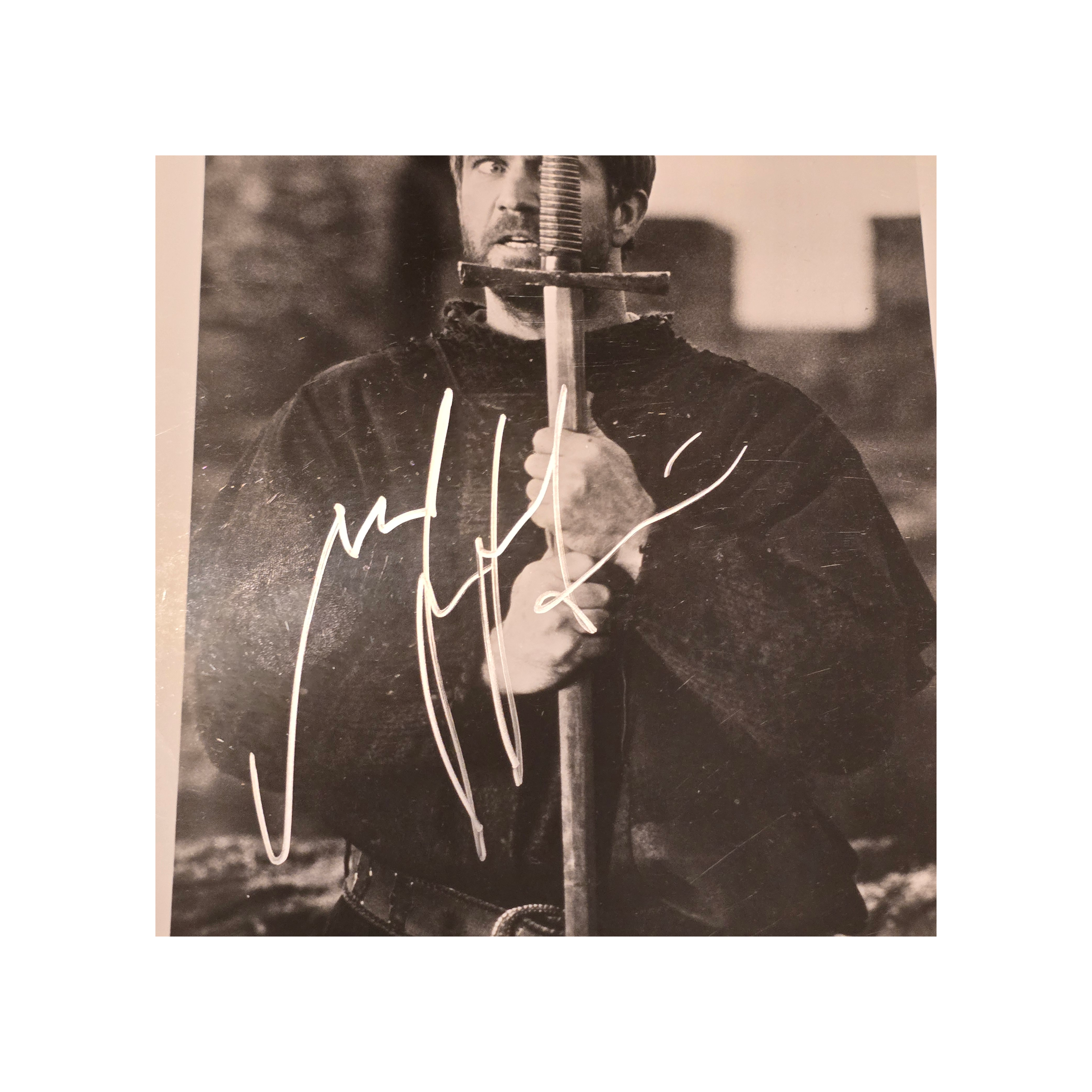 Mel Gibson - Hamlet 1990 - signed press photo