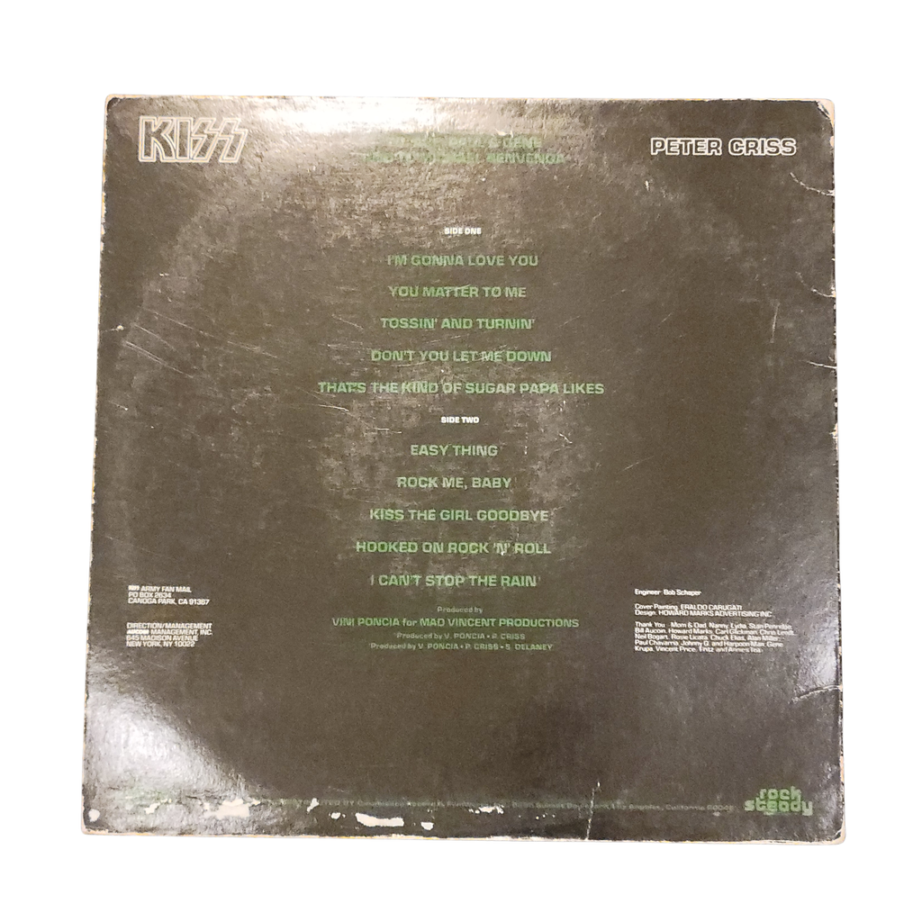 Kiss -  Peter Criss Solo - signed lp