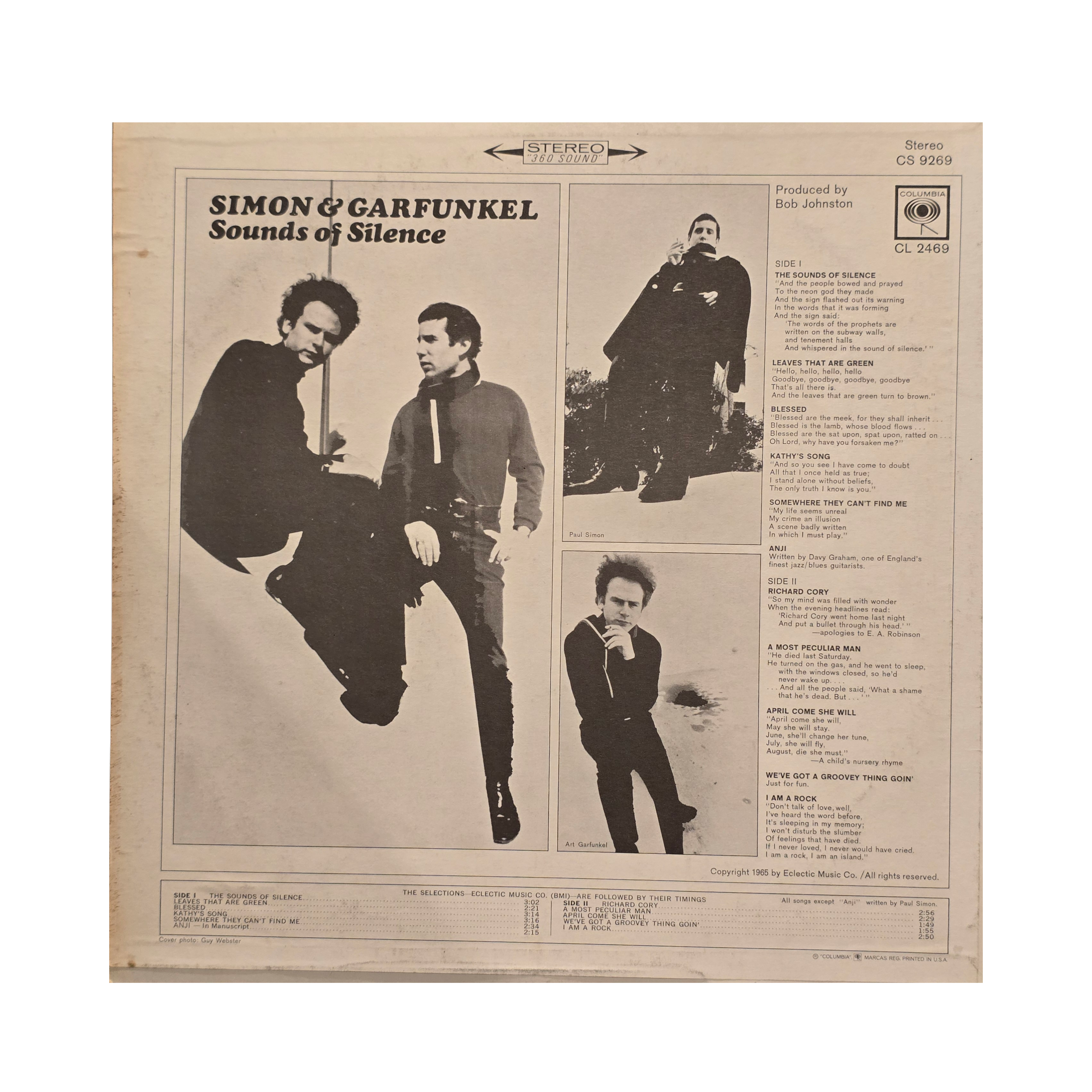 Simon And Garfunkel - Sounds Of Silence - signed lp