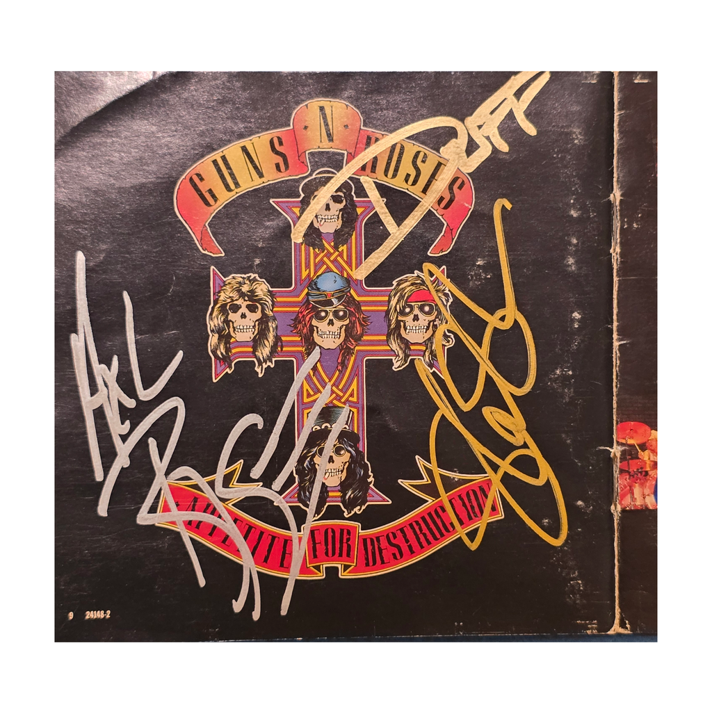 Guns N Rose - Appetite For Destruction -  signed cd by all 5 members