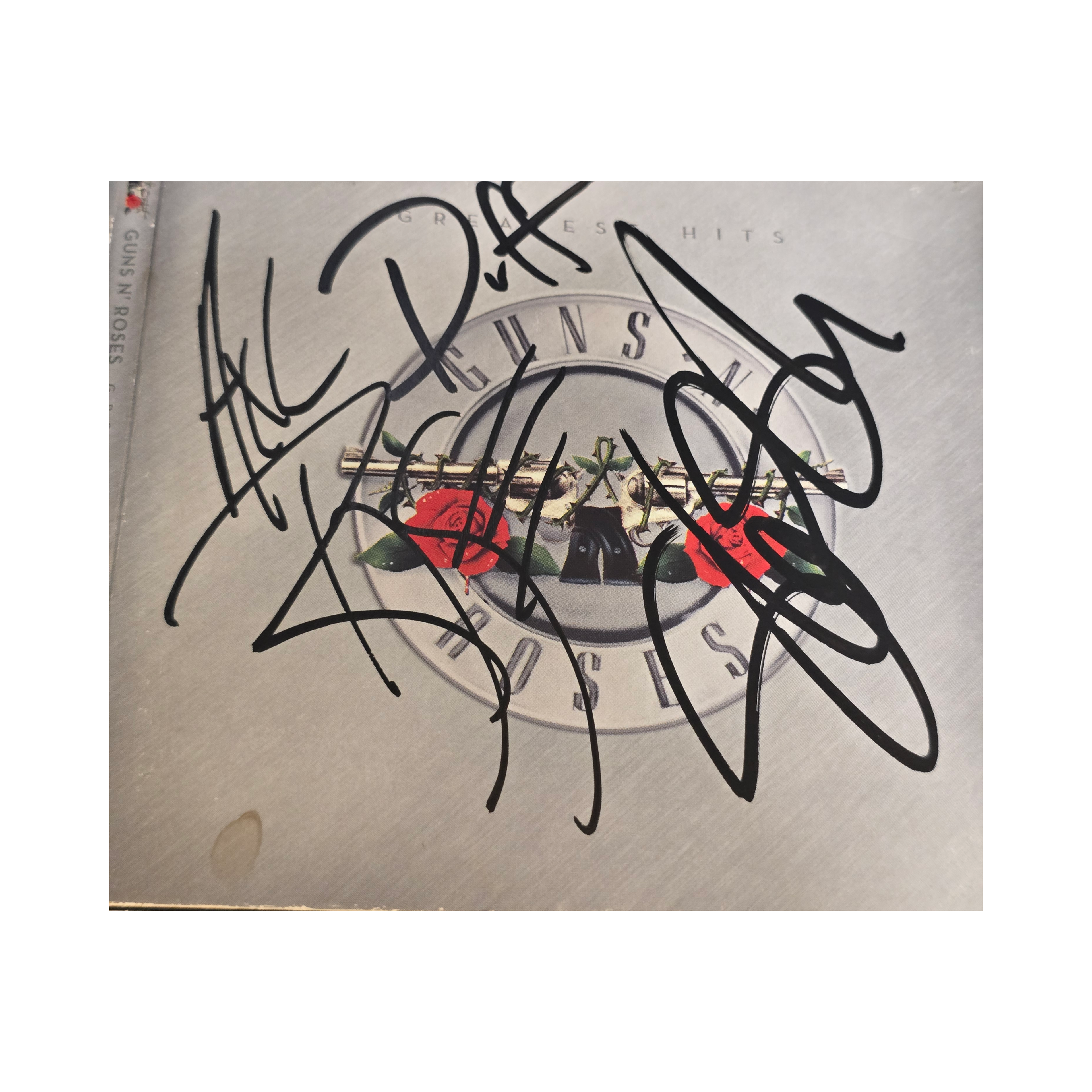 Guns N Roses -  Greatest hits -  signed cd by 5 band members