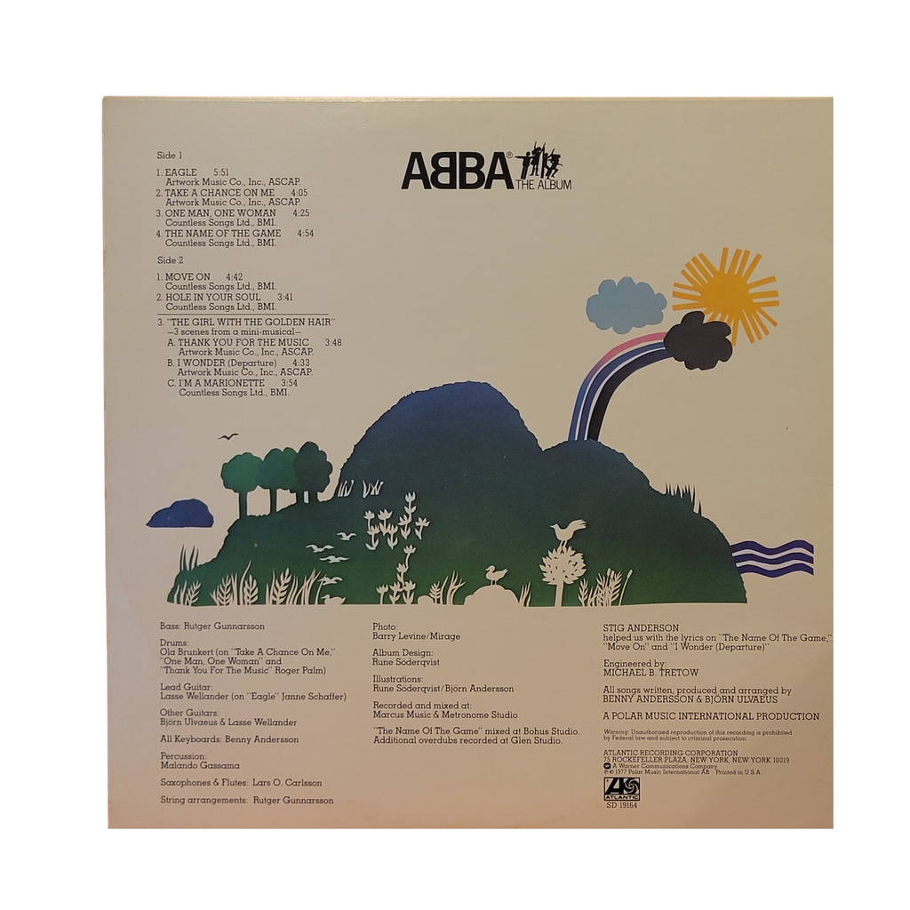 ABBA - The Album - signed lp by 4 band members