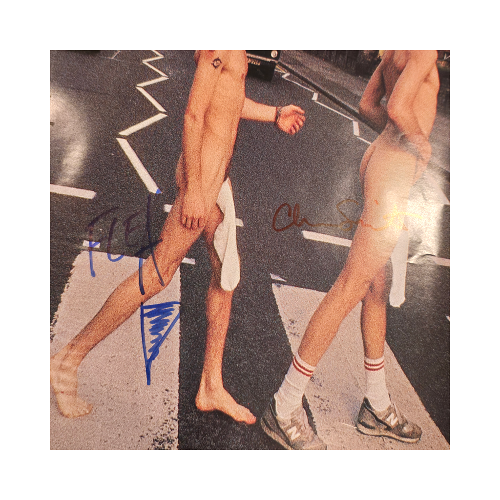 Red Hot Chili Peppers Abbey Road -  signed poster by 4 band members