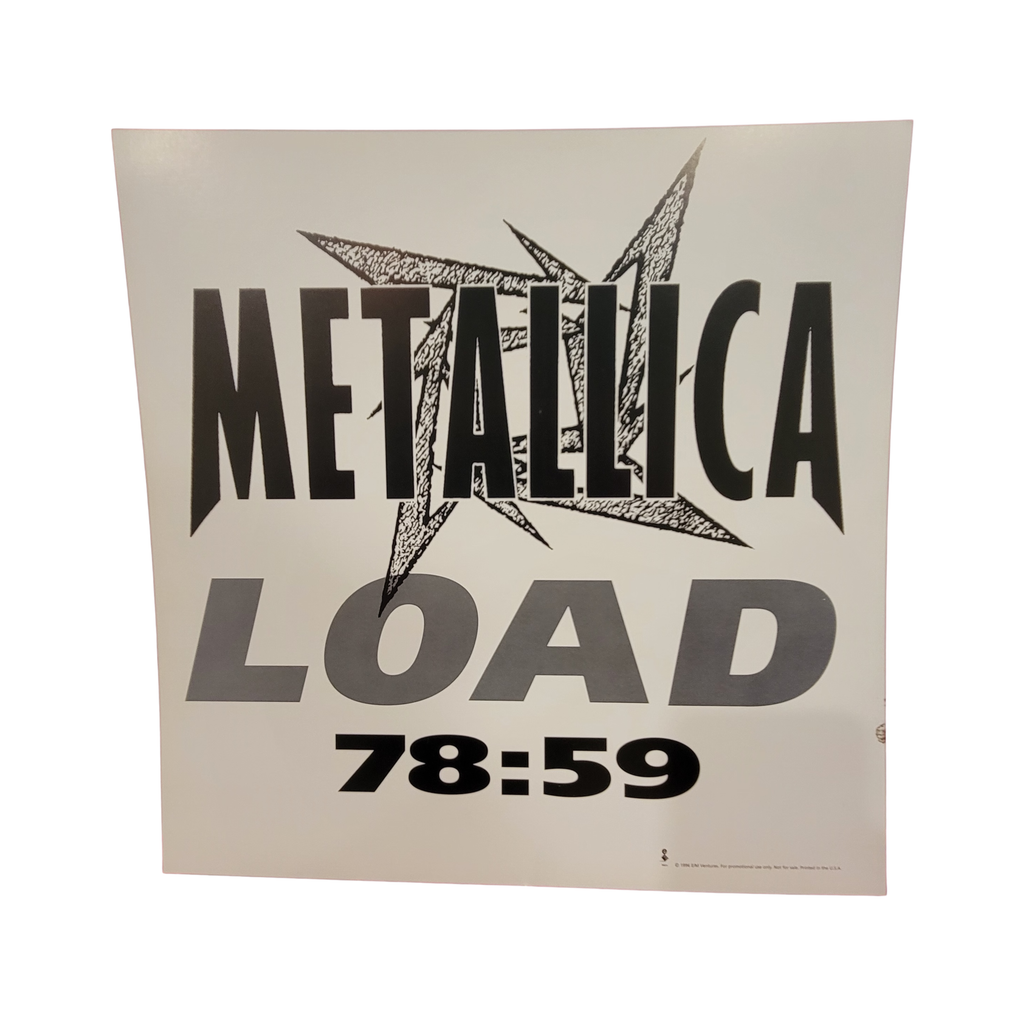 Metallica - Load - signed 12 Inch Promo poster by 4 band members