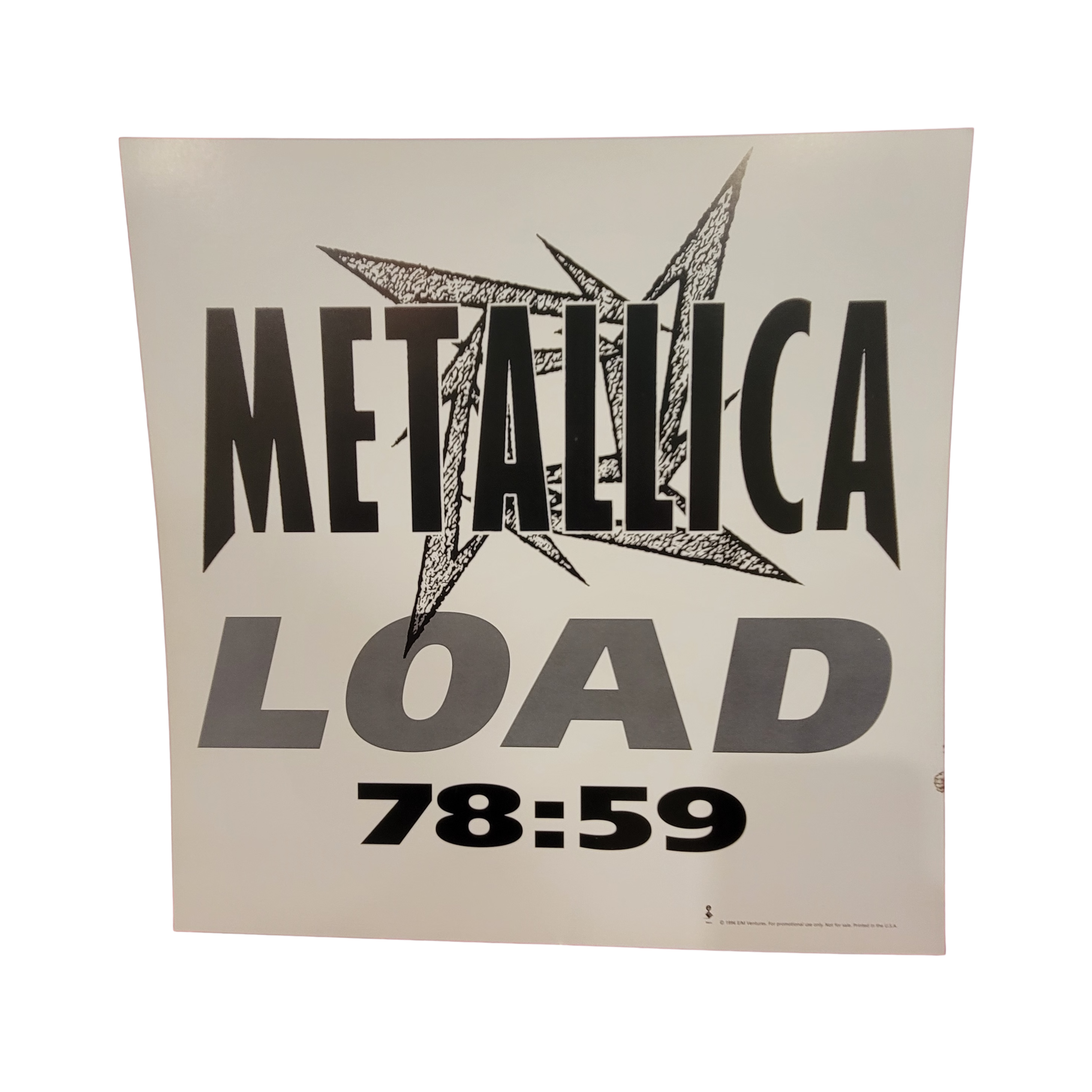 Metallica - Load - signed 12 Inch Promo poster by 4 band members