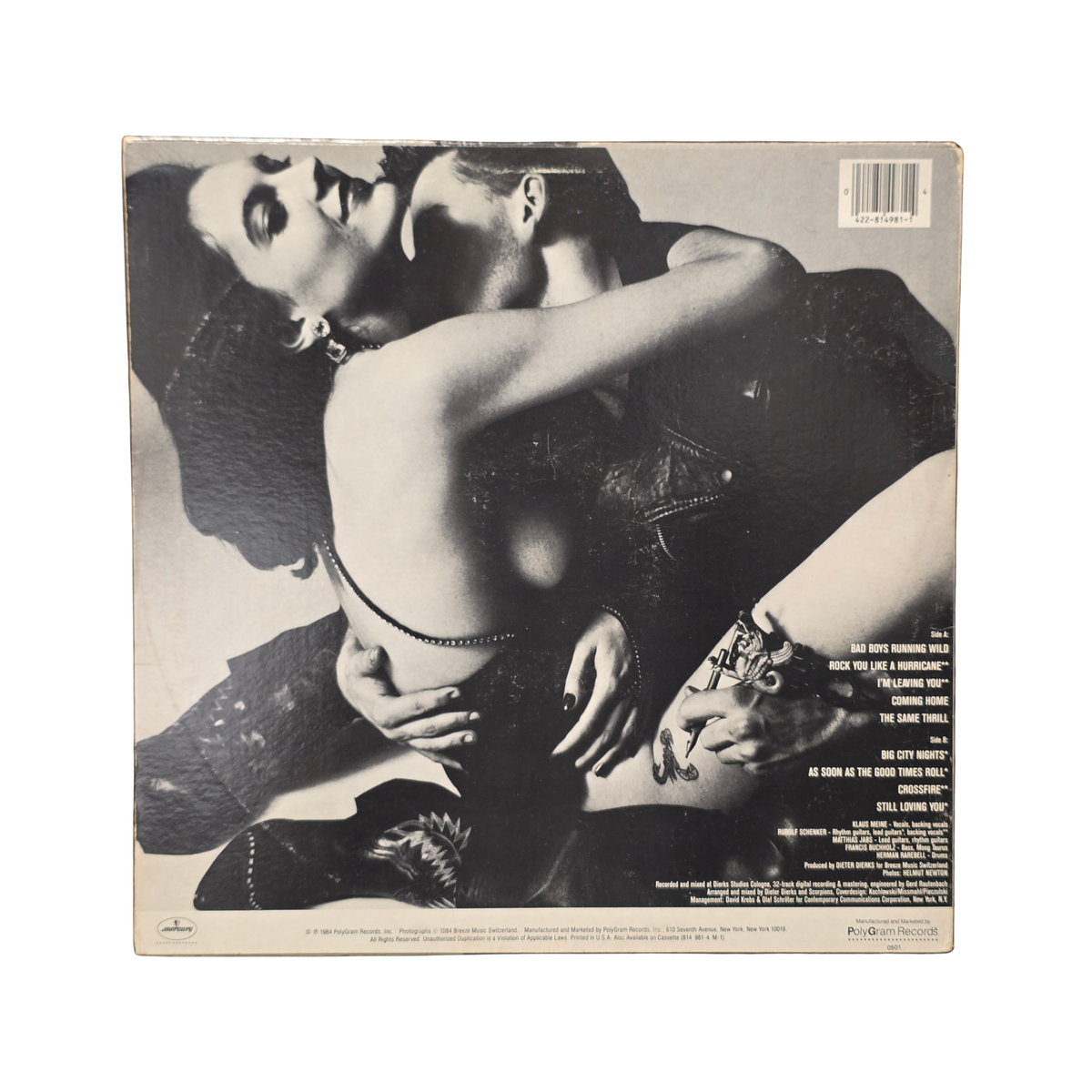 Scorpions - Love At first Sting - signed lp by 5 band members