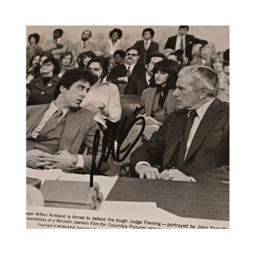 Al Pacino - And Justice For All 1979 -  Signed Press Photo