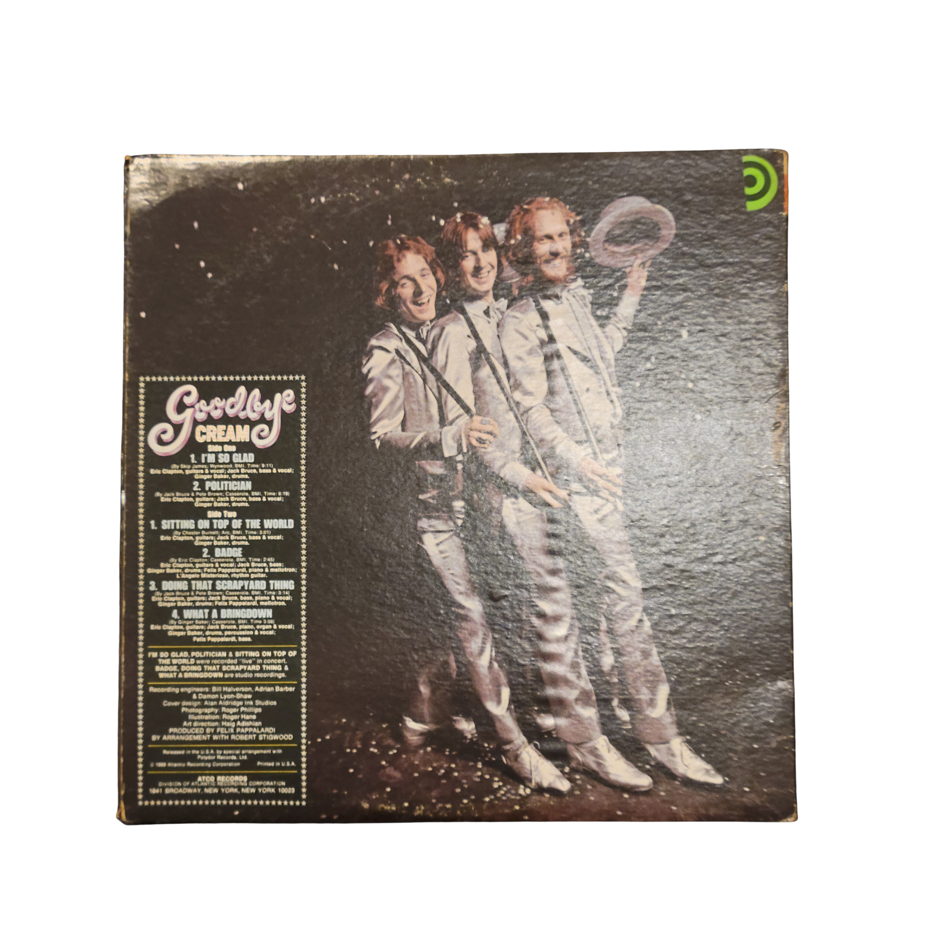 Cream - Goodbye - signed lp by 3 band members