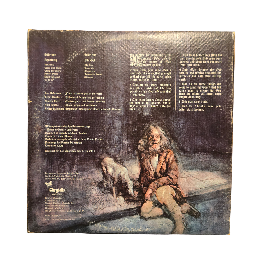 Jethro Tull - Aqualung - signed lp by 5 band members