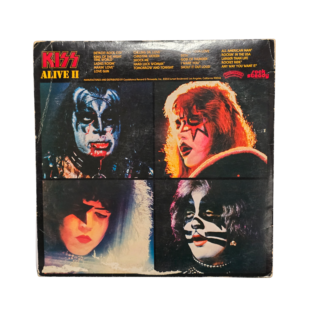 Kiss - Alive 2 - signed lp by 4 band members